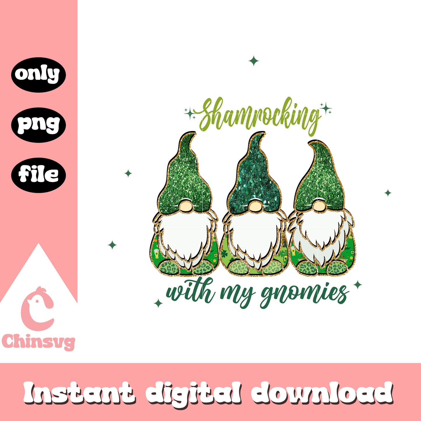Gnomes design st patrick’s png, happy st patrick's day png