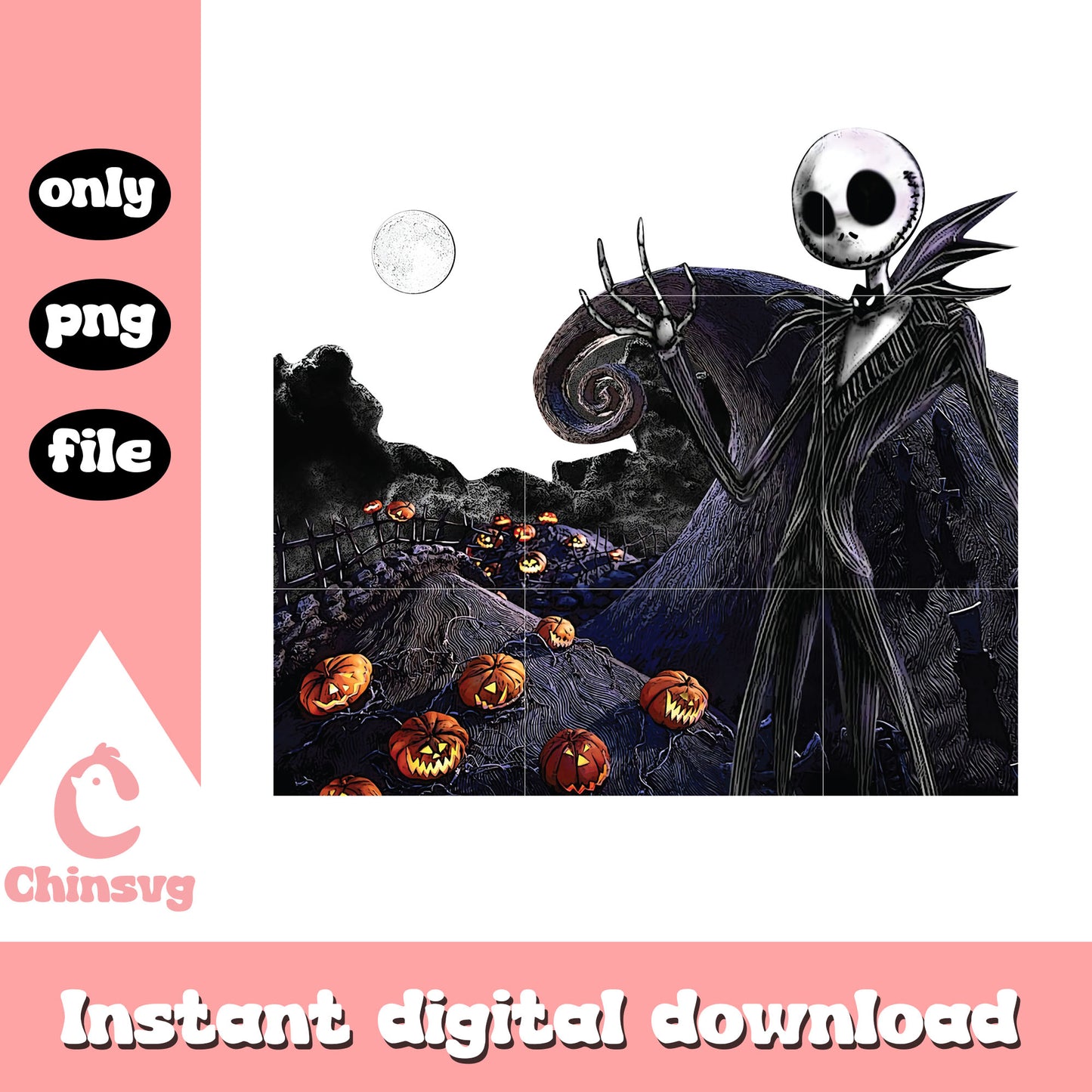 Gothic jack skellington pumpkin png, jack skellington pumpkin png