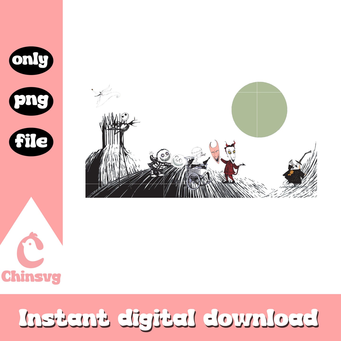 Gothic lock shock barrel art png, night before christmas cartoon ng