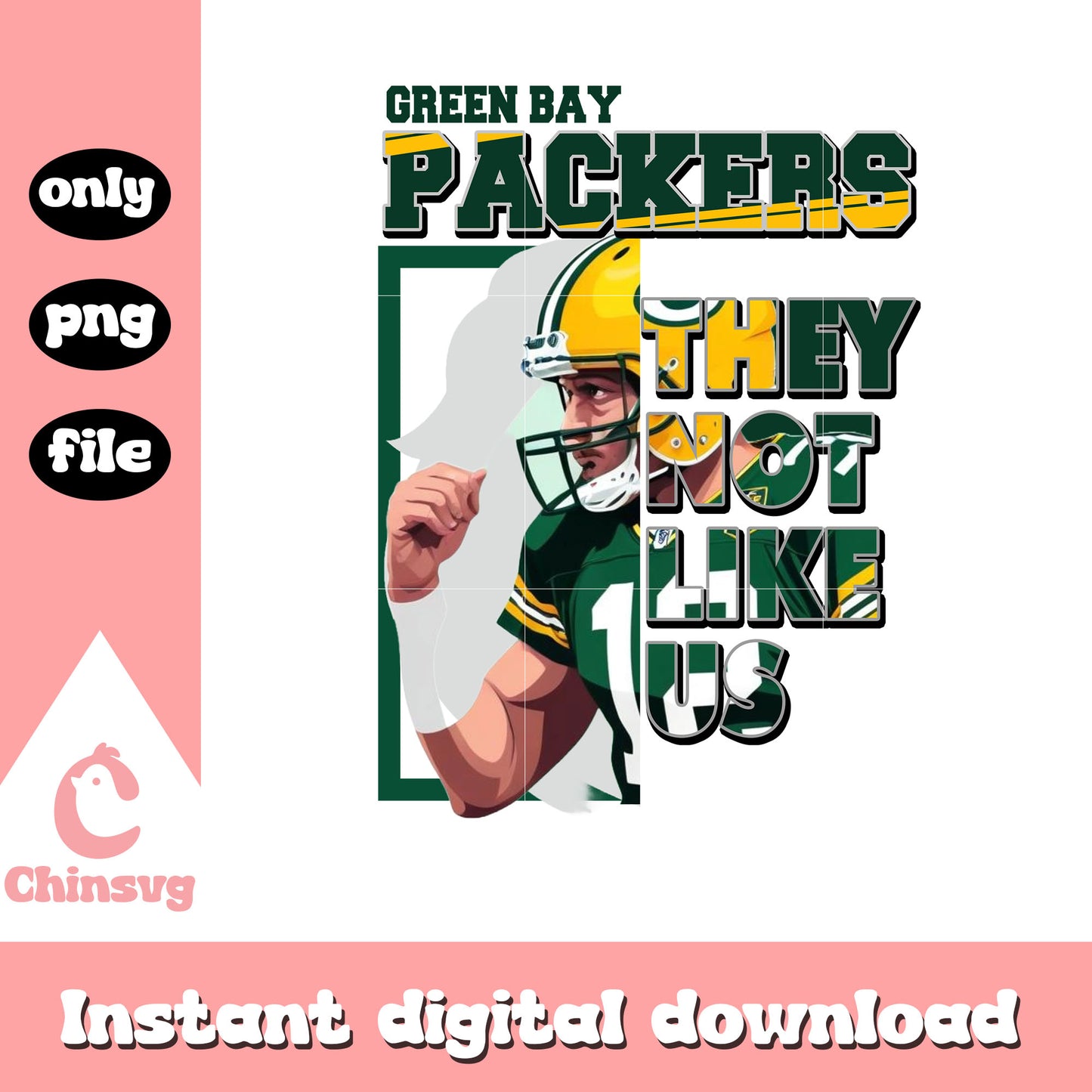 Green Bay Packers they not like us png, nfl teams png