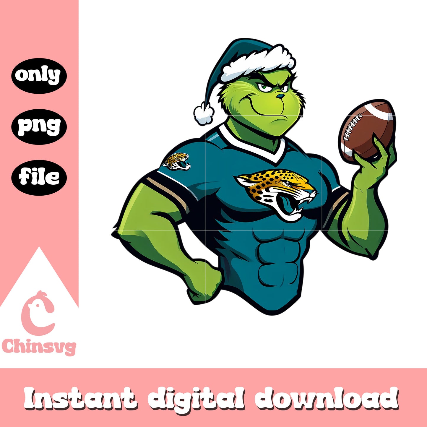 Green hat grinch jaguars png, nfl jacksonville jaguars png