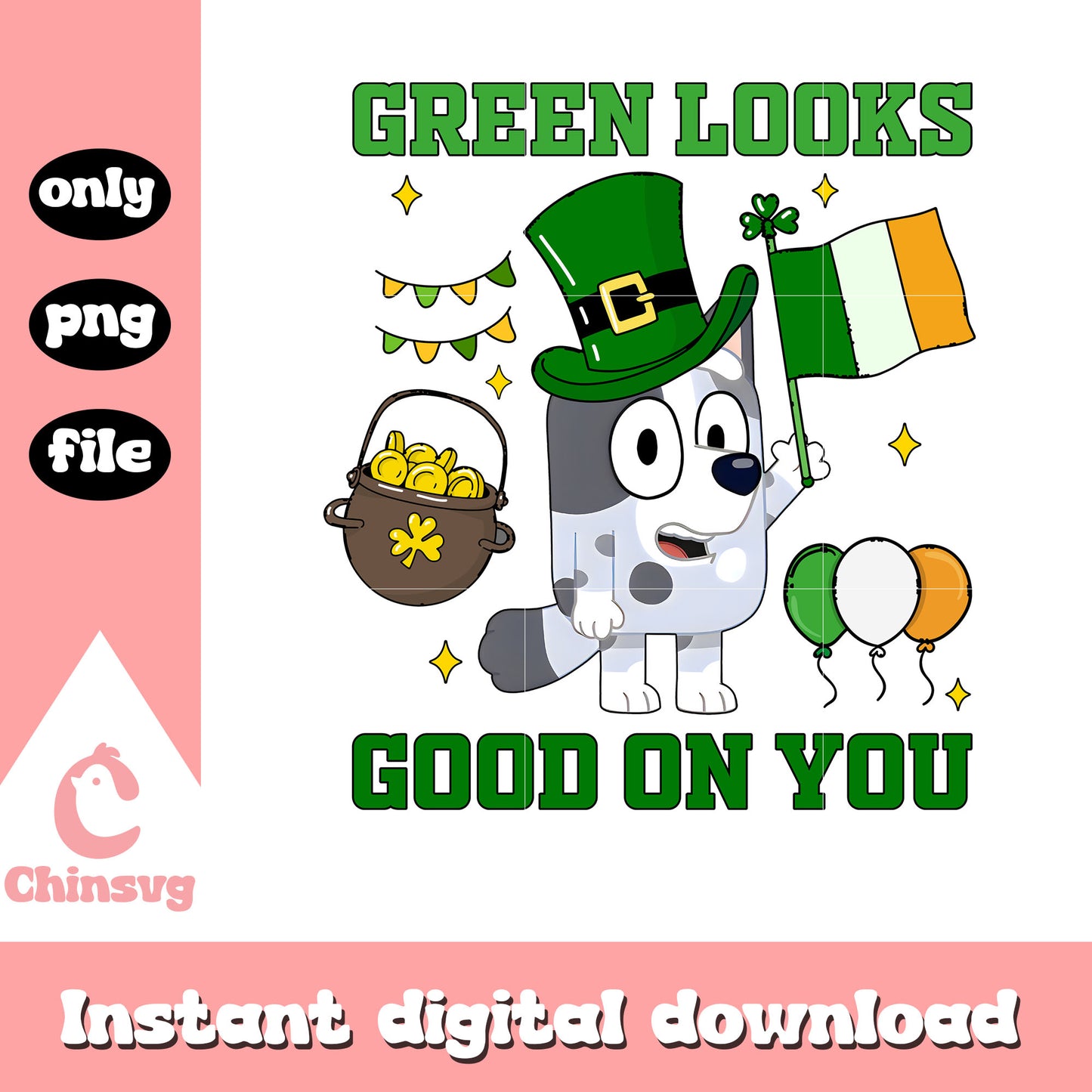 Green looks good on you png, muffin character png, patrick png