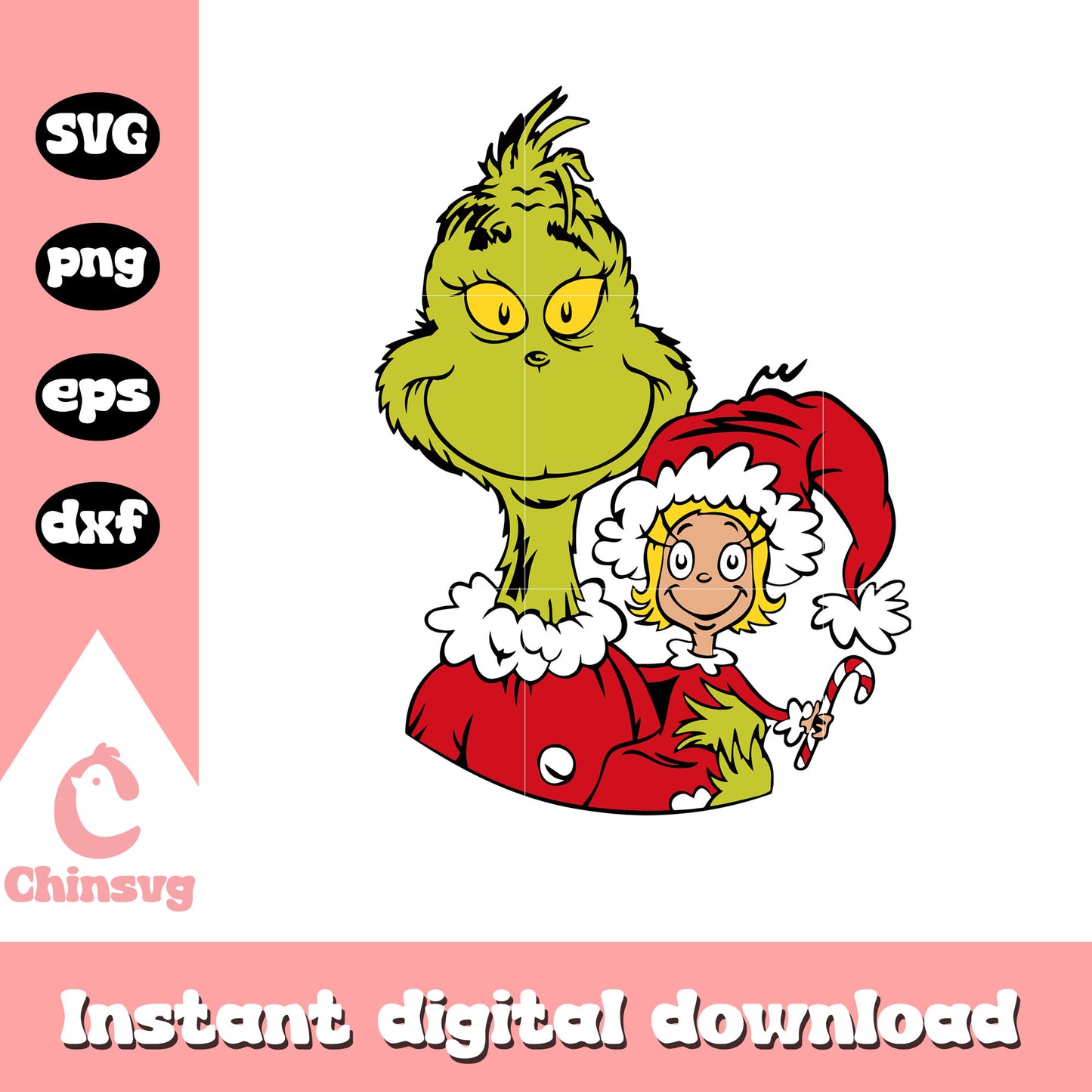 Grinch and cindy lou christmas svg, cindy lou grinch svg, grinch svg