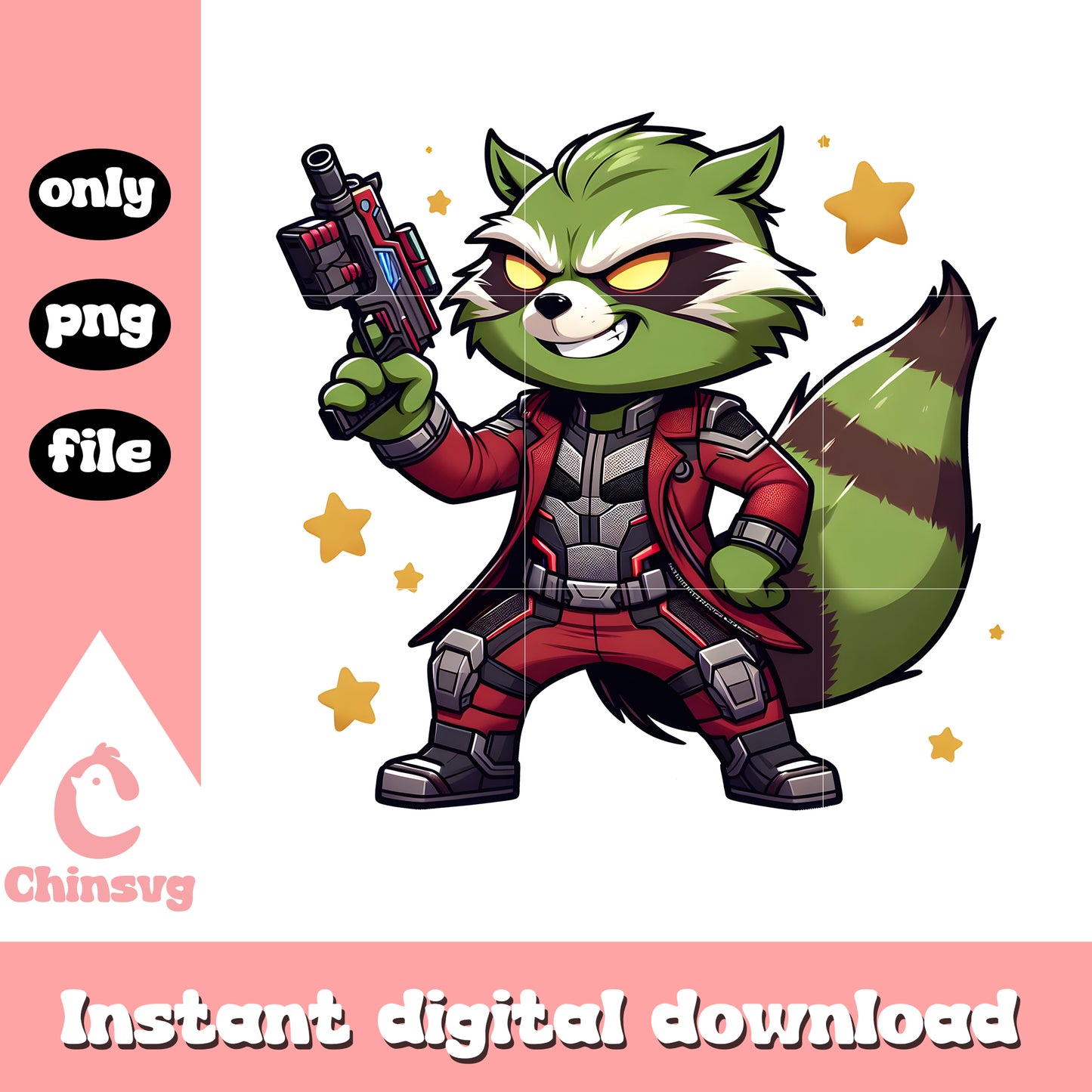 Grinch cosplay Rocket racoon christmas png, avengers christmas png
