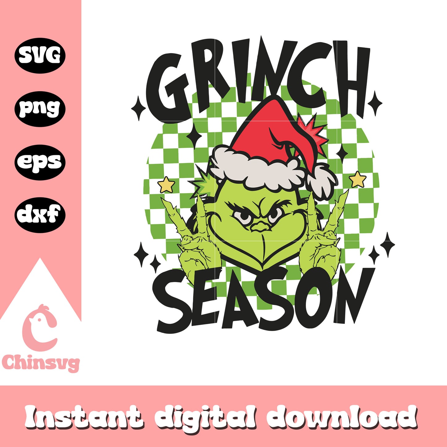 Grinch face season christmas svg, grinch face smile svg