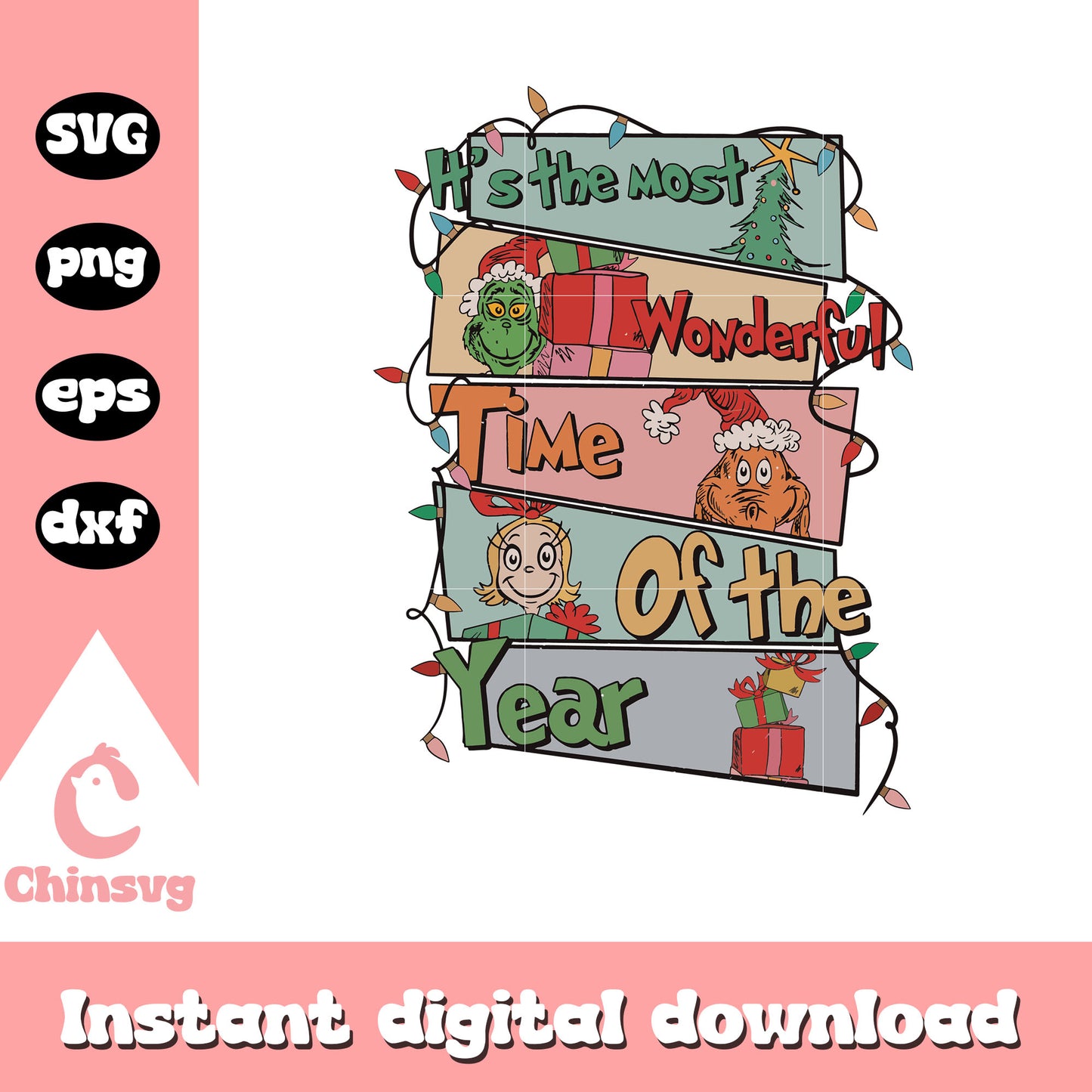 Grinch friends wonderful time of the year svg, grinch and friends svg