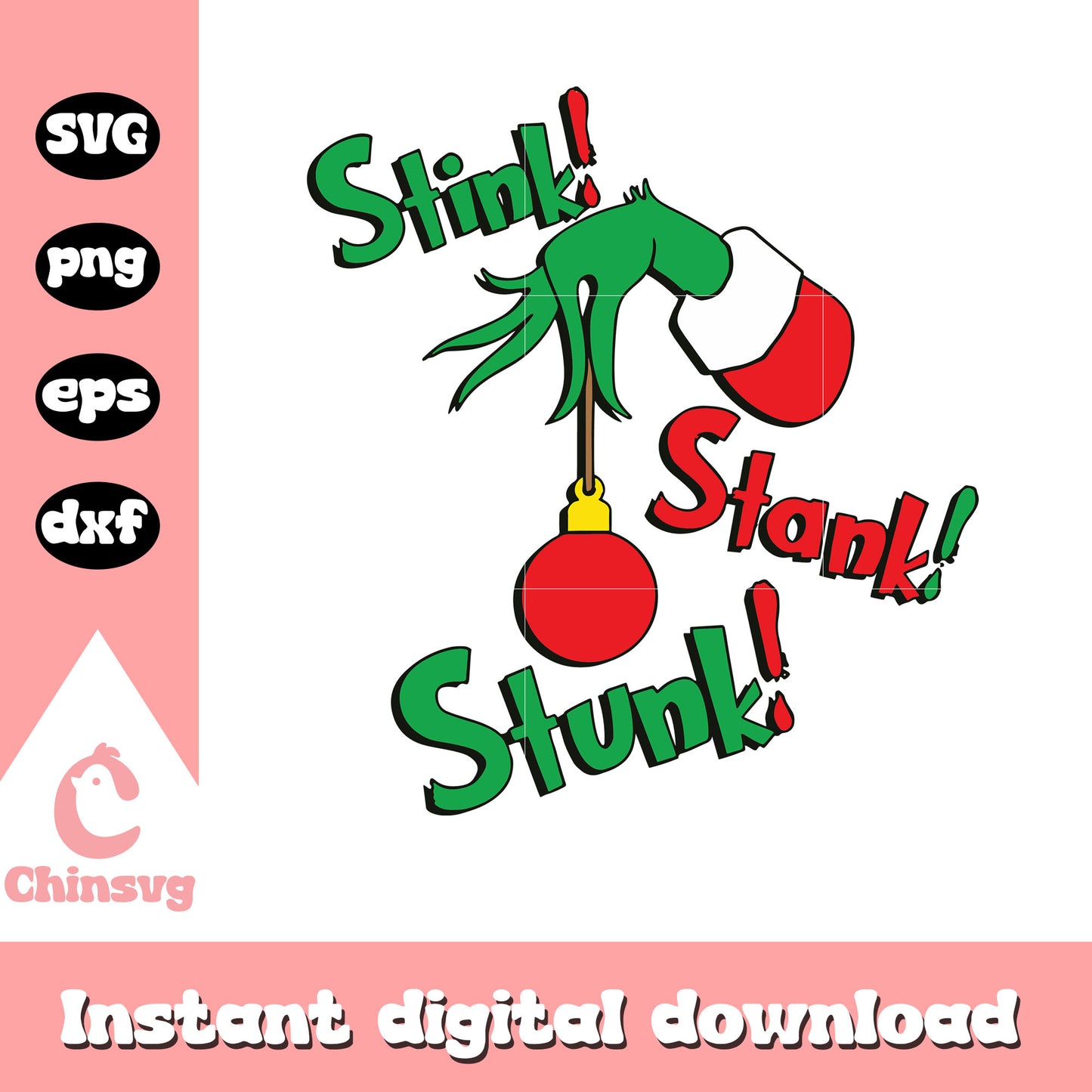 Grinch hands stink stank stunk design svg, grinch hands svg
