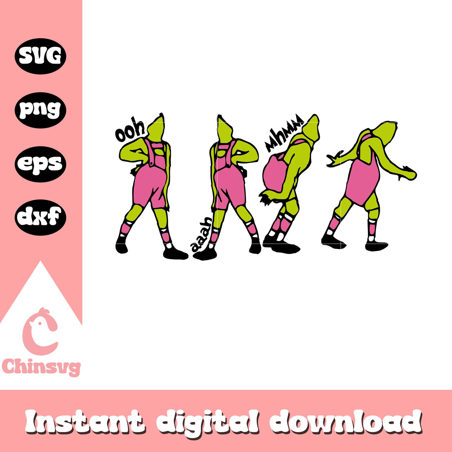 Grinch i'm not going pink svg, pink grinch svg, grinch quote svg