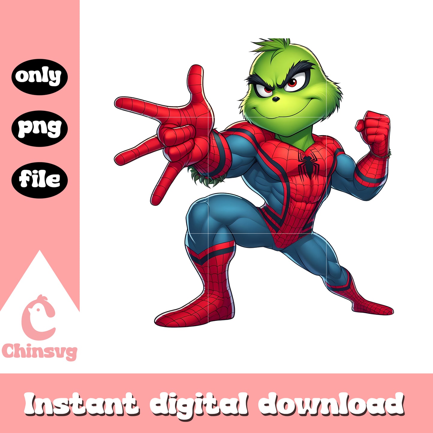 Grinch spiderman christmas png, spiderman christmas png