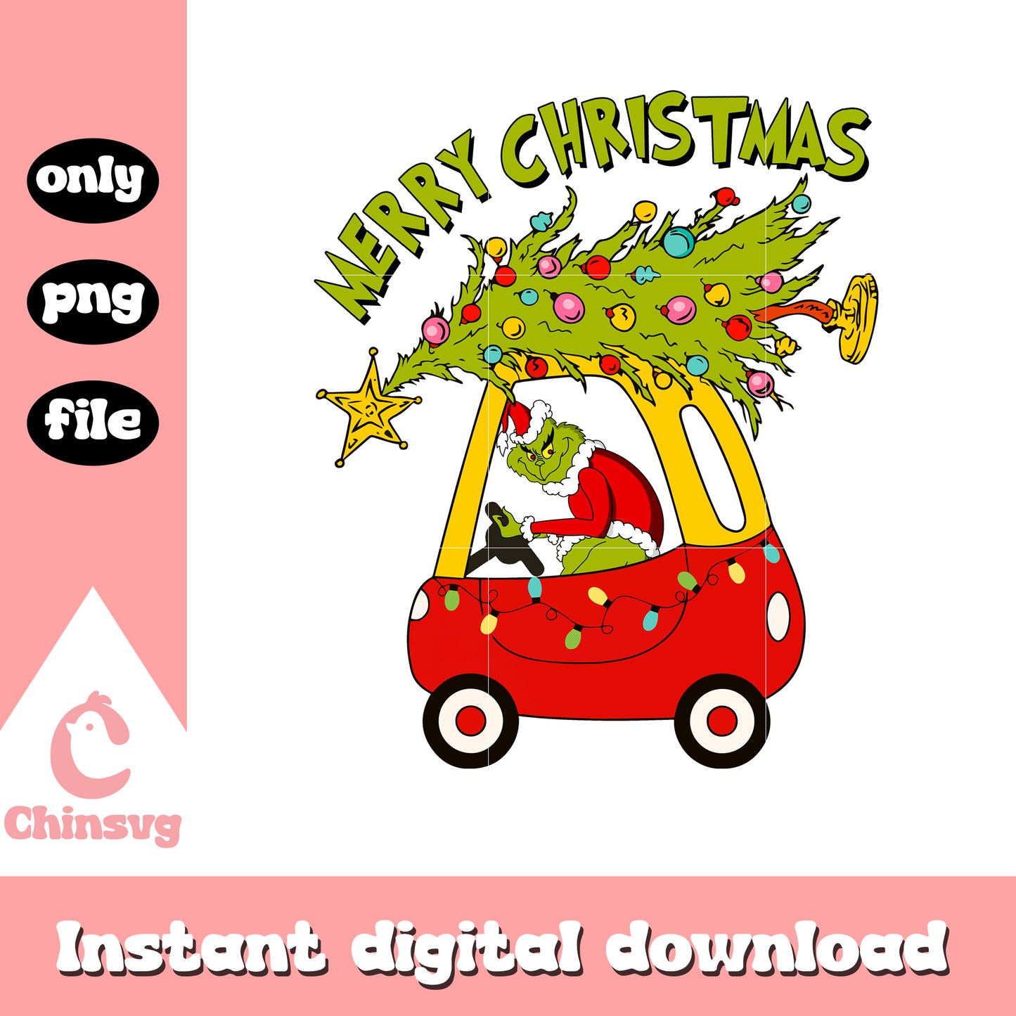 Grinch truck merry grinchmas tree png, grinch truck png