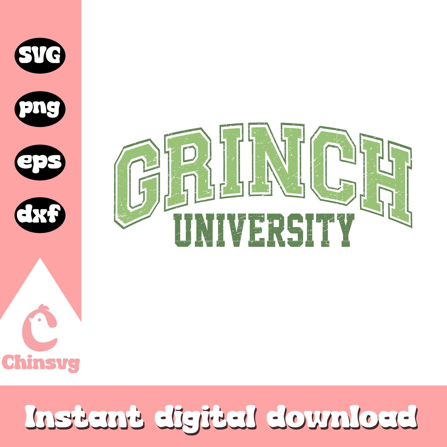 Grinch university logo green design svg, grinch logo svg