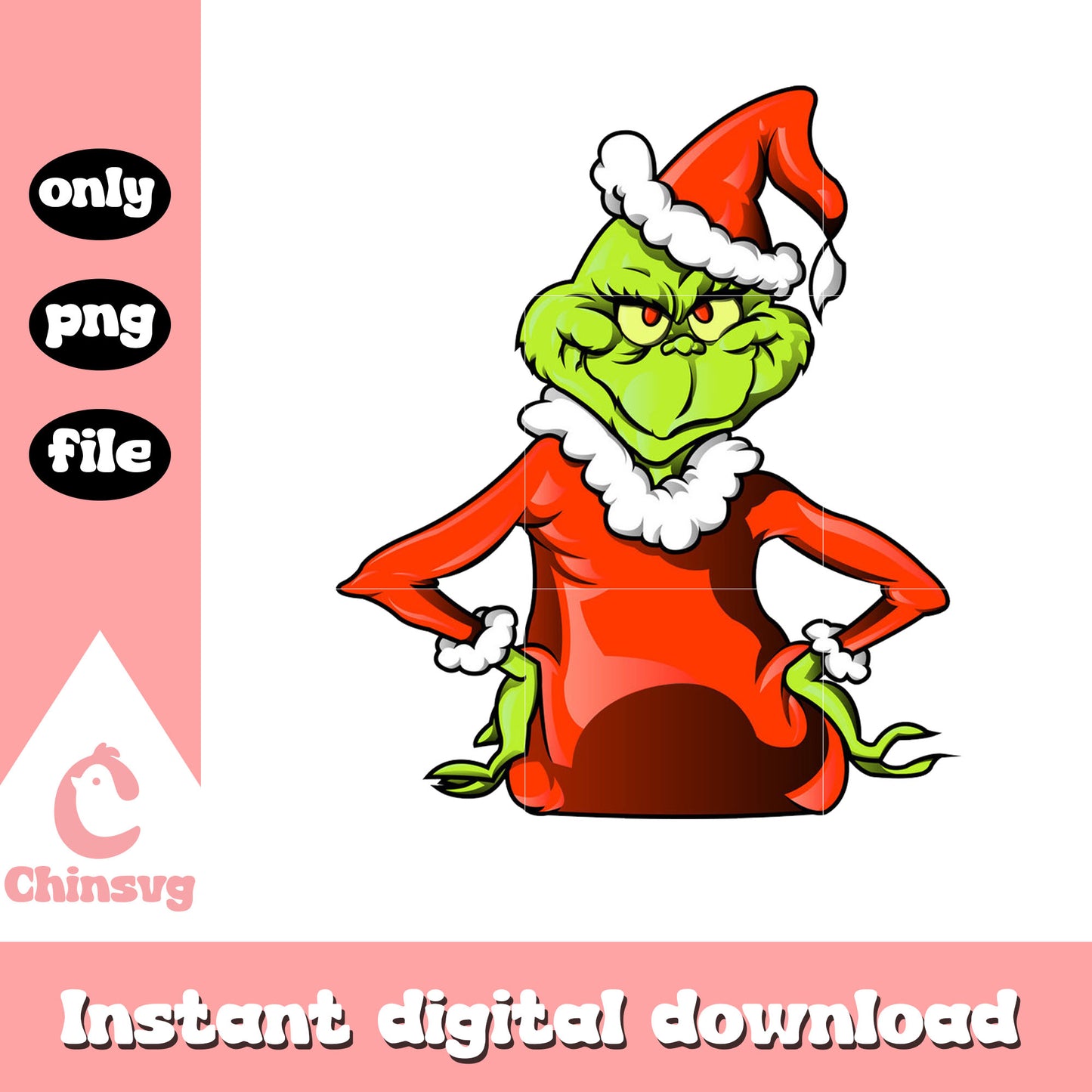Grinch christmas day posing design png, christmas ideas png