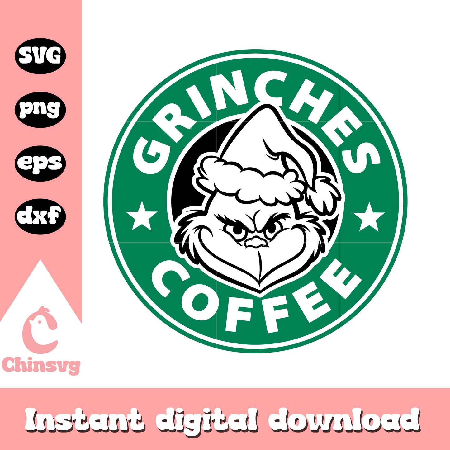 Grinches coffee logo starbucks svg, grinch starbucks logo svg