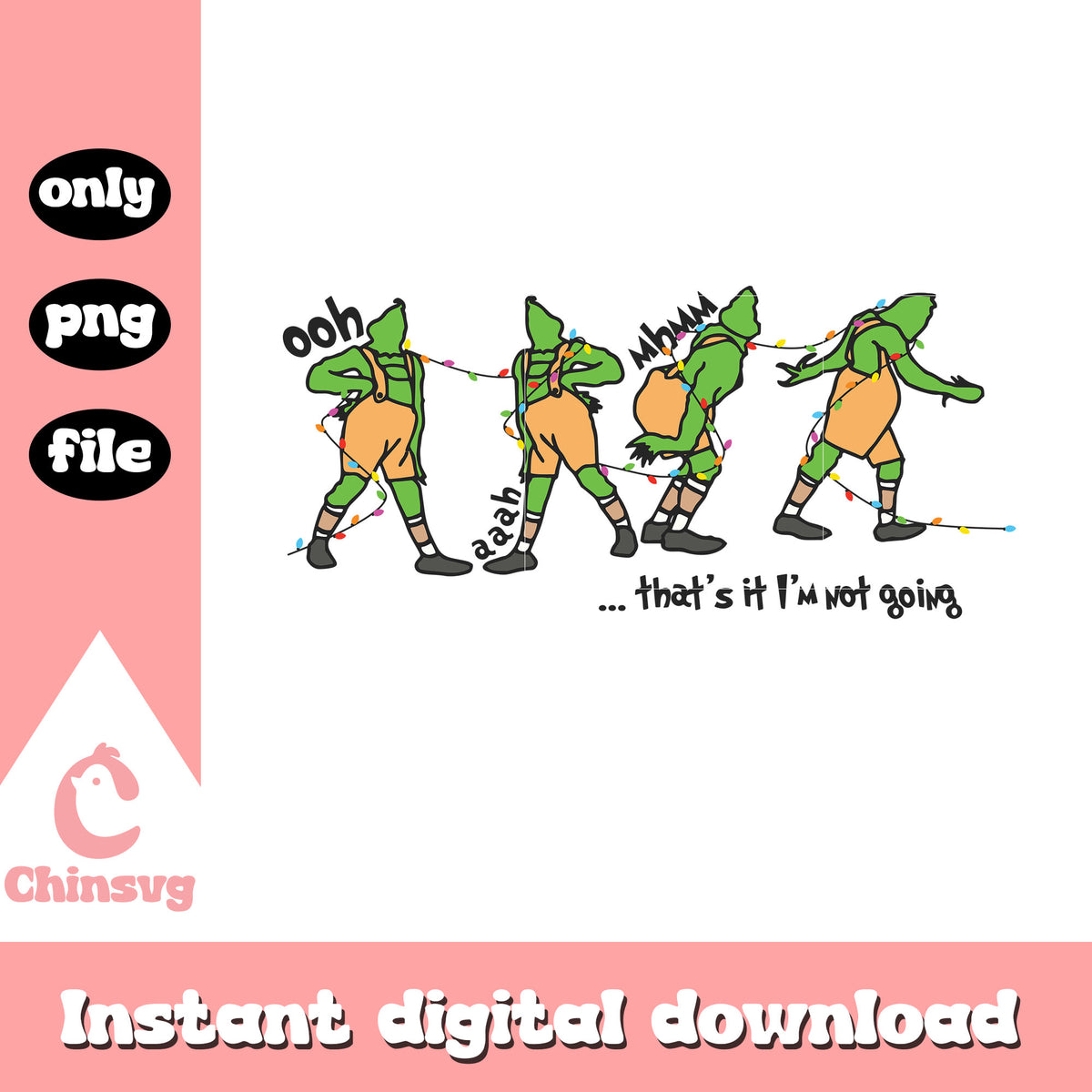 Grinch i'm not going quote design png, the grinch quotes png