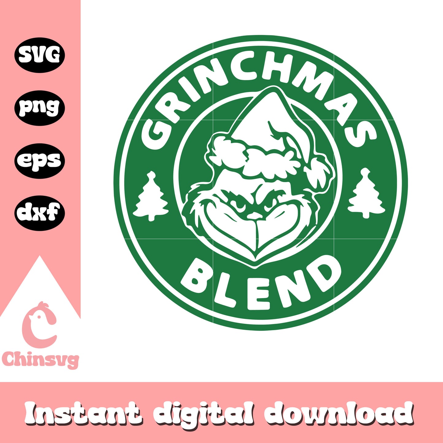 Grinchmas blend starbuck logo svg, grinchmas blend svg, starbucks grinch svg