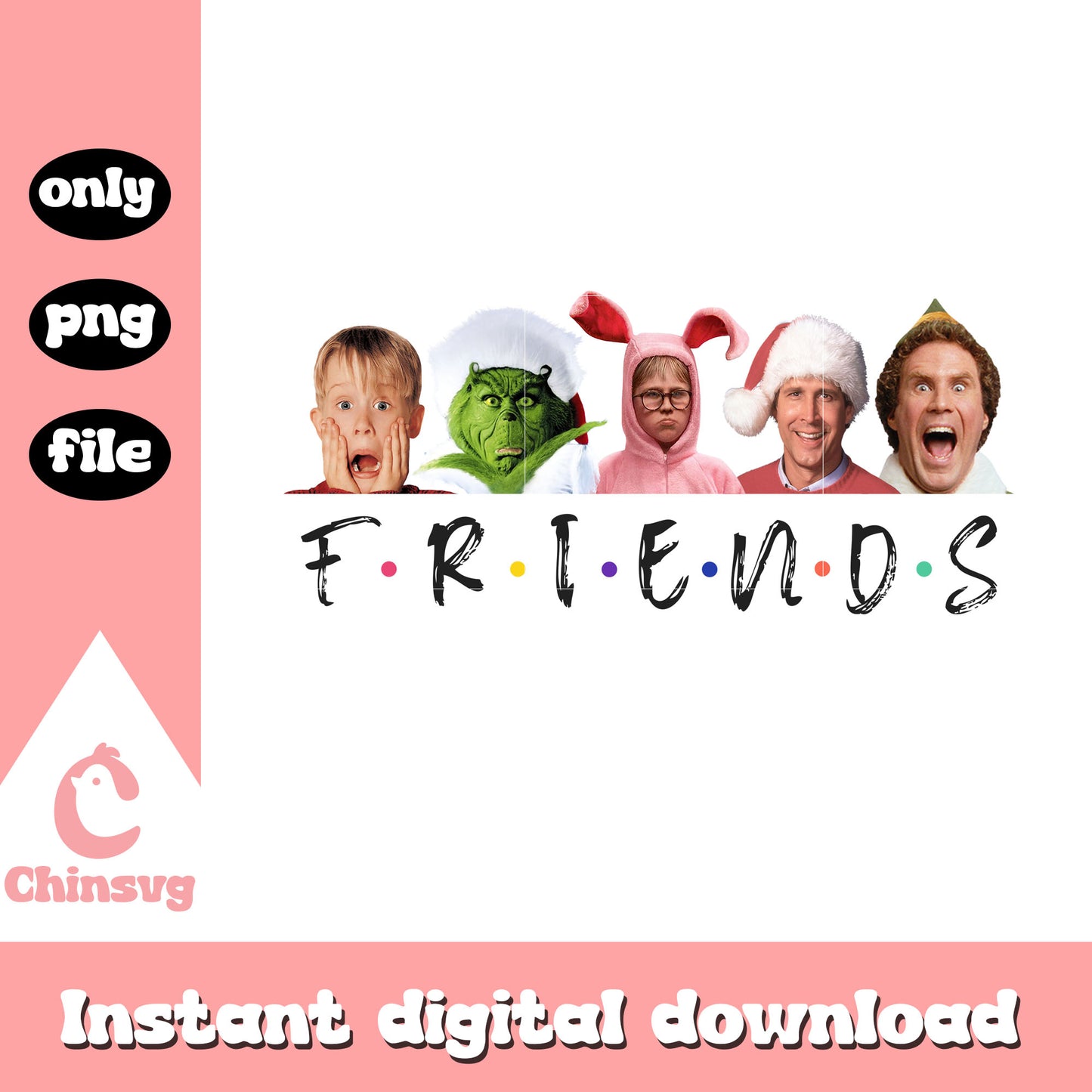 Grinch movie christmas friends png, grinch cartoon characters png