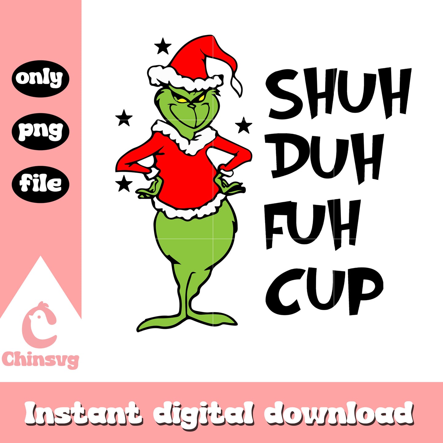 Grinch shuh duh fuh cup png, grinch images png