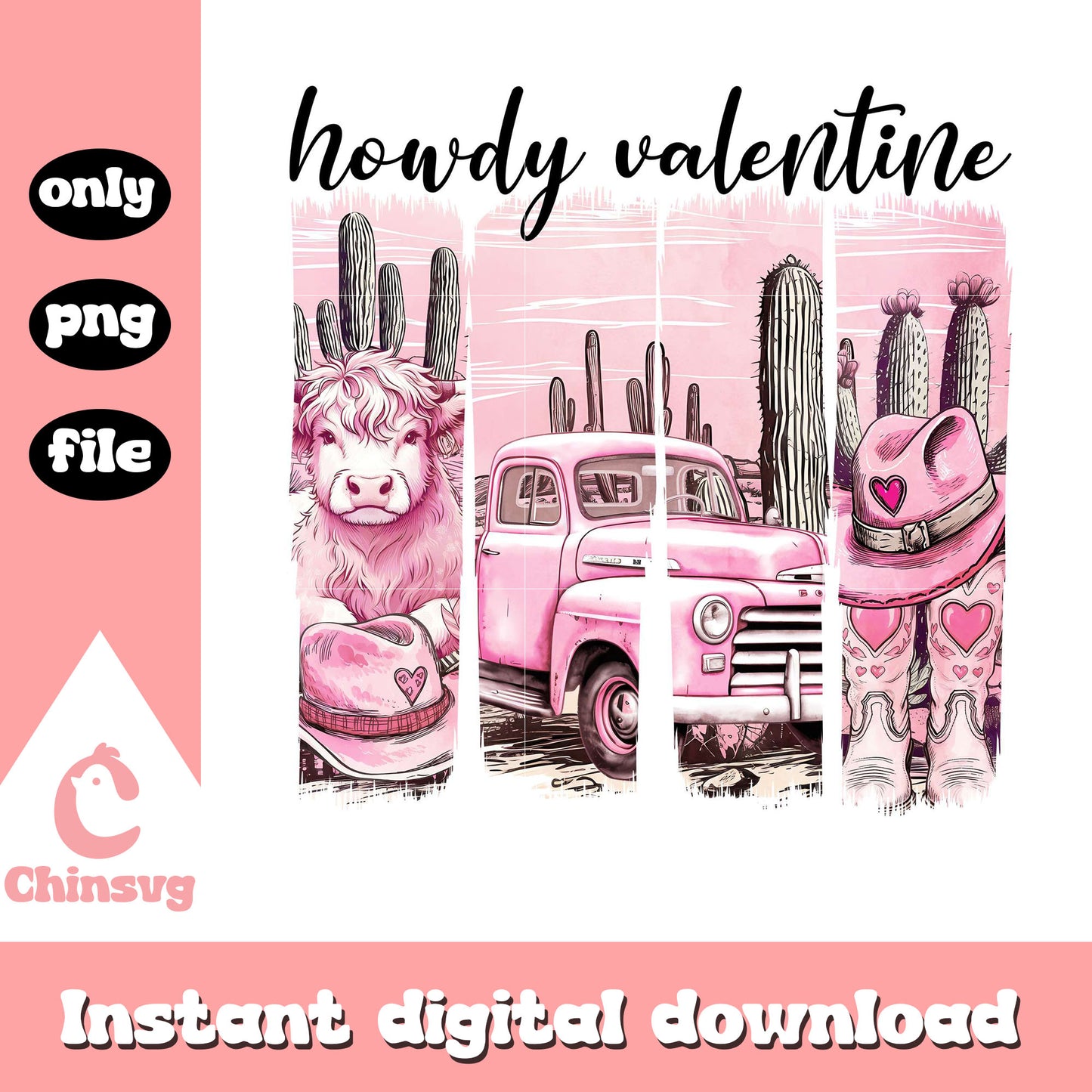 Groovy vintage valentine howdy valentine png, howdy valentine png