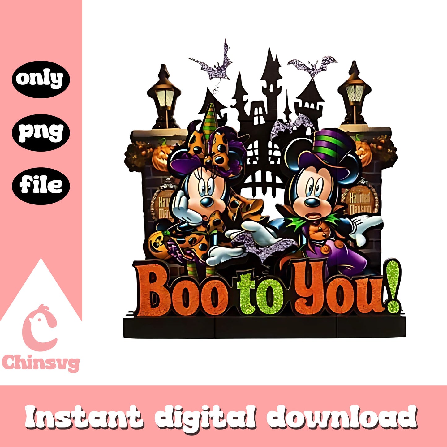 Halloween castle boo to you png, halloween der film png