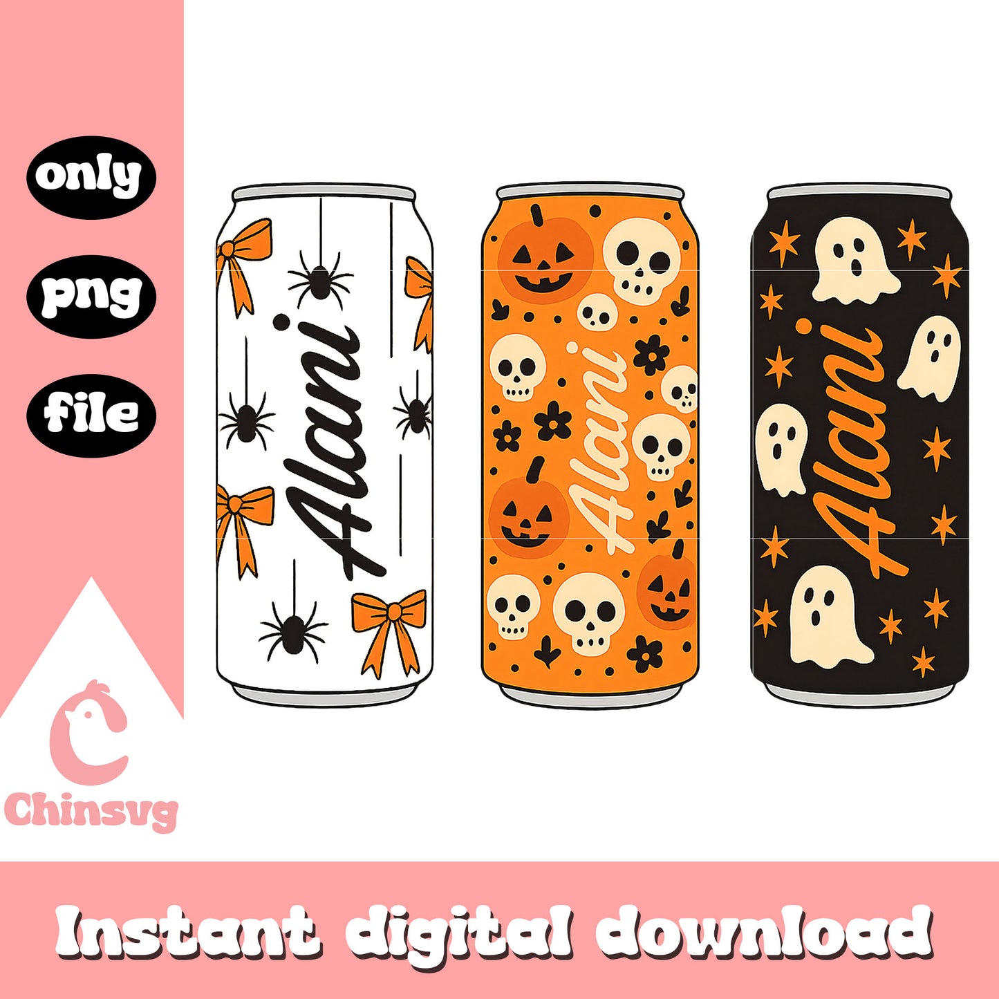 Halloween energy drink can design png, halloween season png