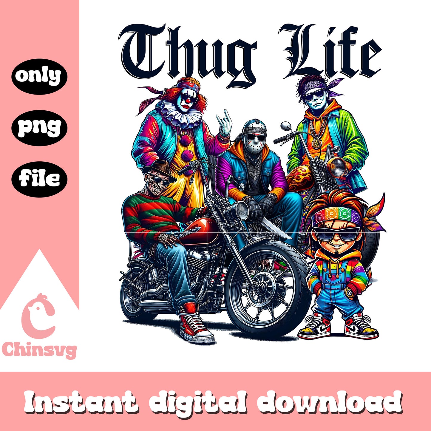 Halloween killer thug life png, halloween horror movies png