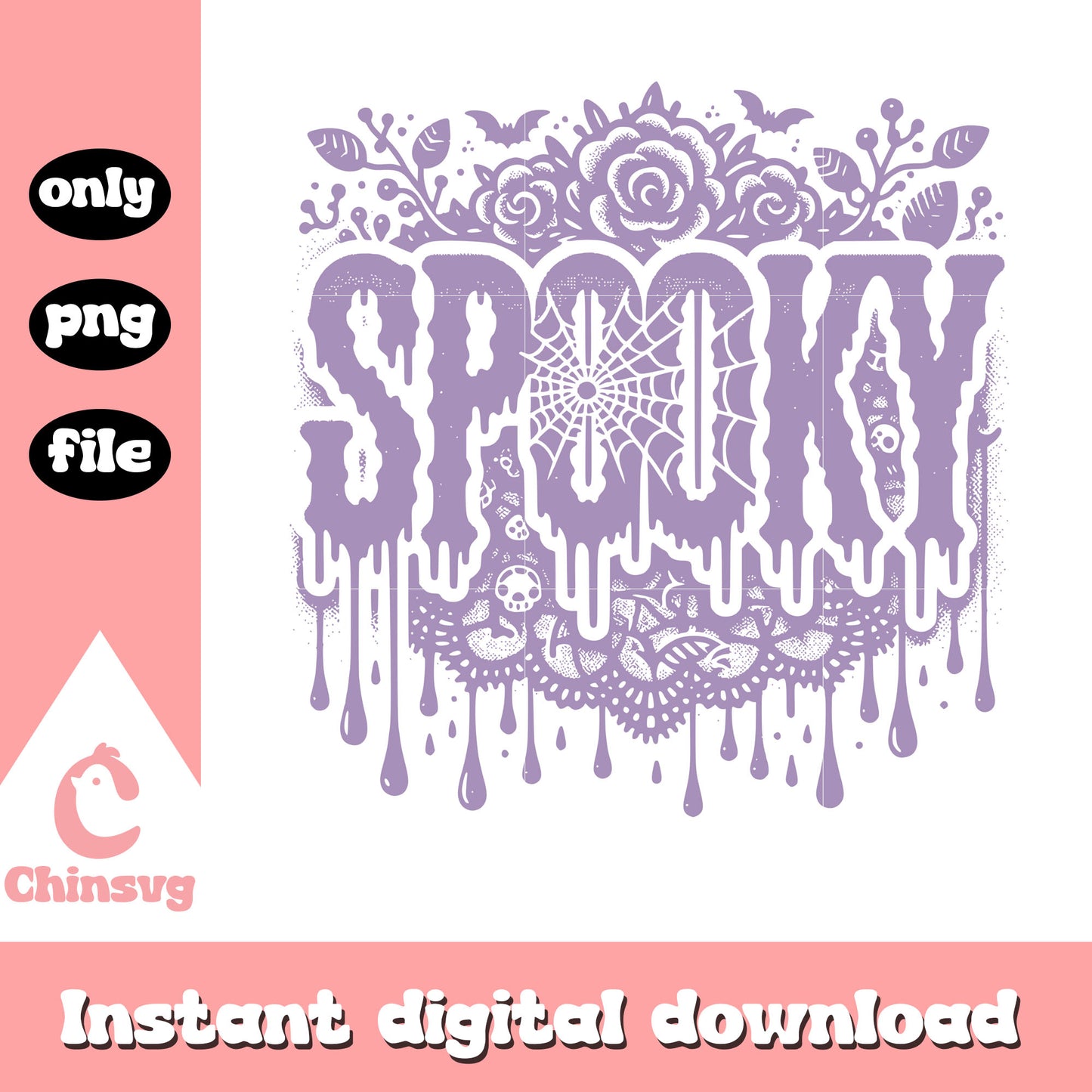 Halloween lace spooky vintage png, halloween png