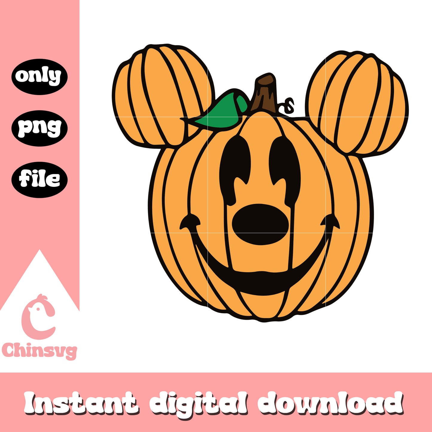 Halloween pumpkin mickey cosplay png, horror pumpkin png