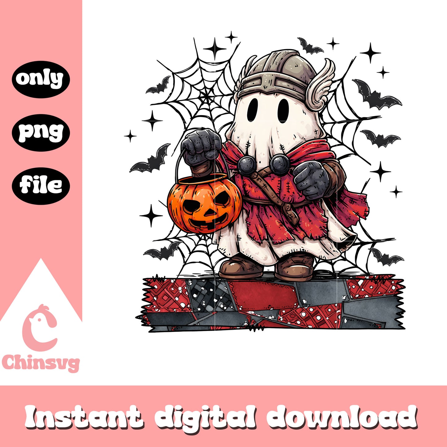 Halloween viking hand pumpkin design png, halloween vikings png
