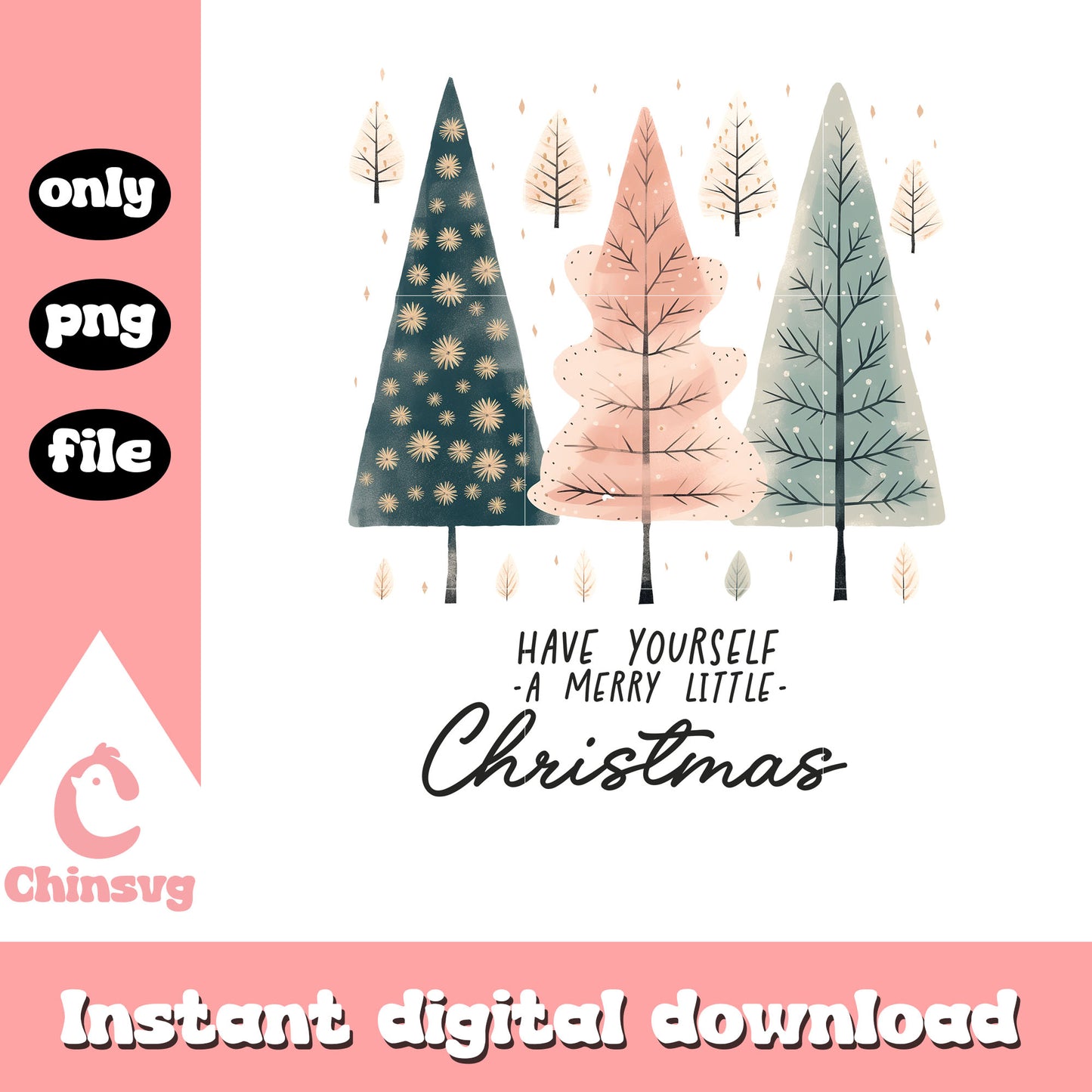 Have yourself a merry little christmas png, christmas tree png