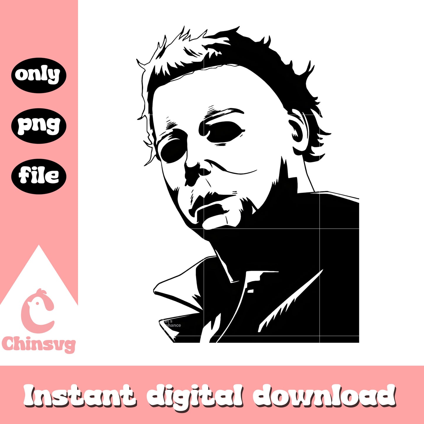 Head michael myers horror design png, halloween film png