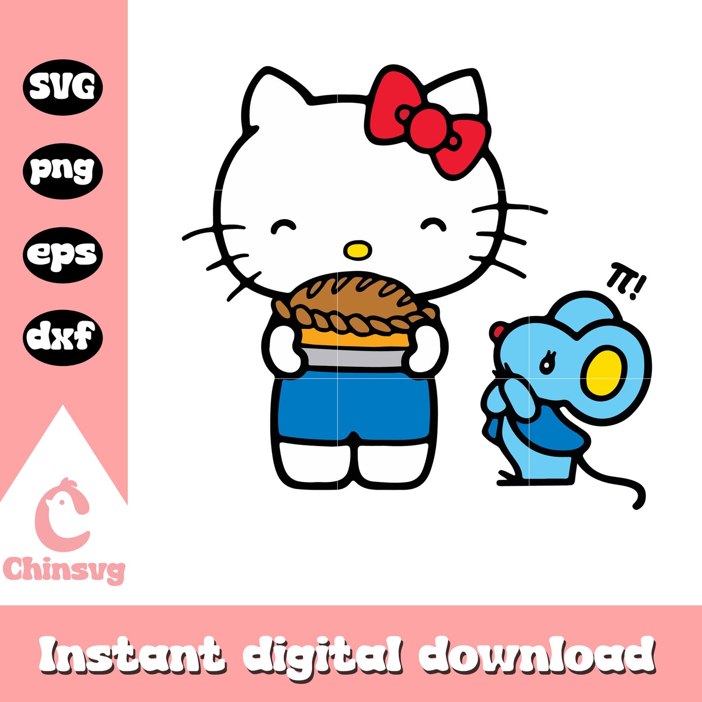 Hello kitty and joey svg, hello kitty svg, joey sanrio svg