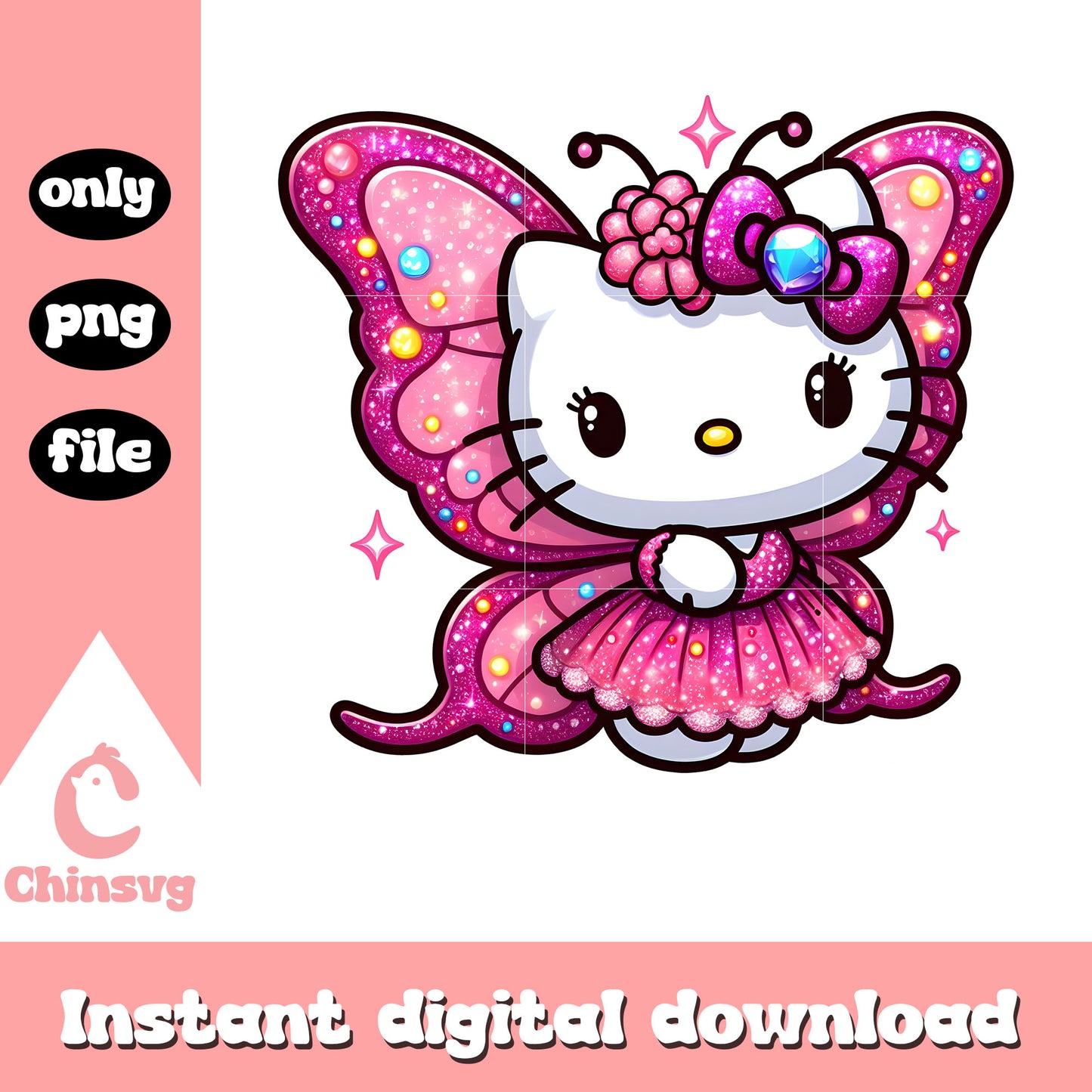 Hello kitty fairy beautiful png, fairy png, hello kitty png