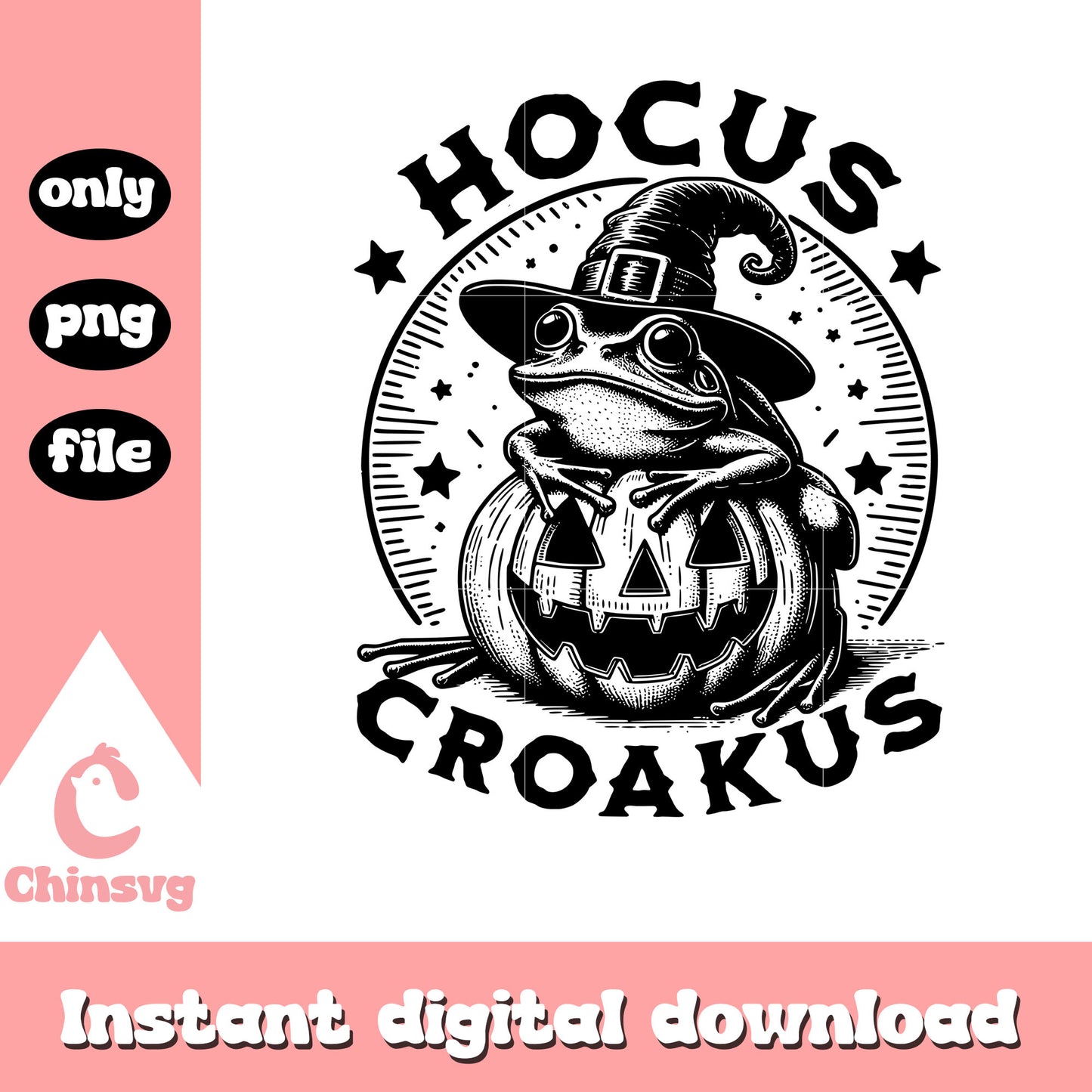 Hocus croakus frog ang pumpkin png, witch png, halloween png