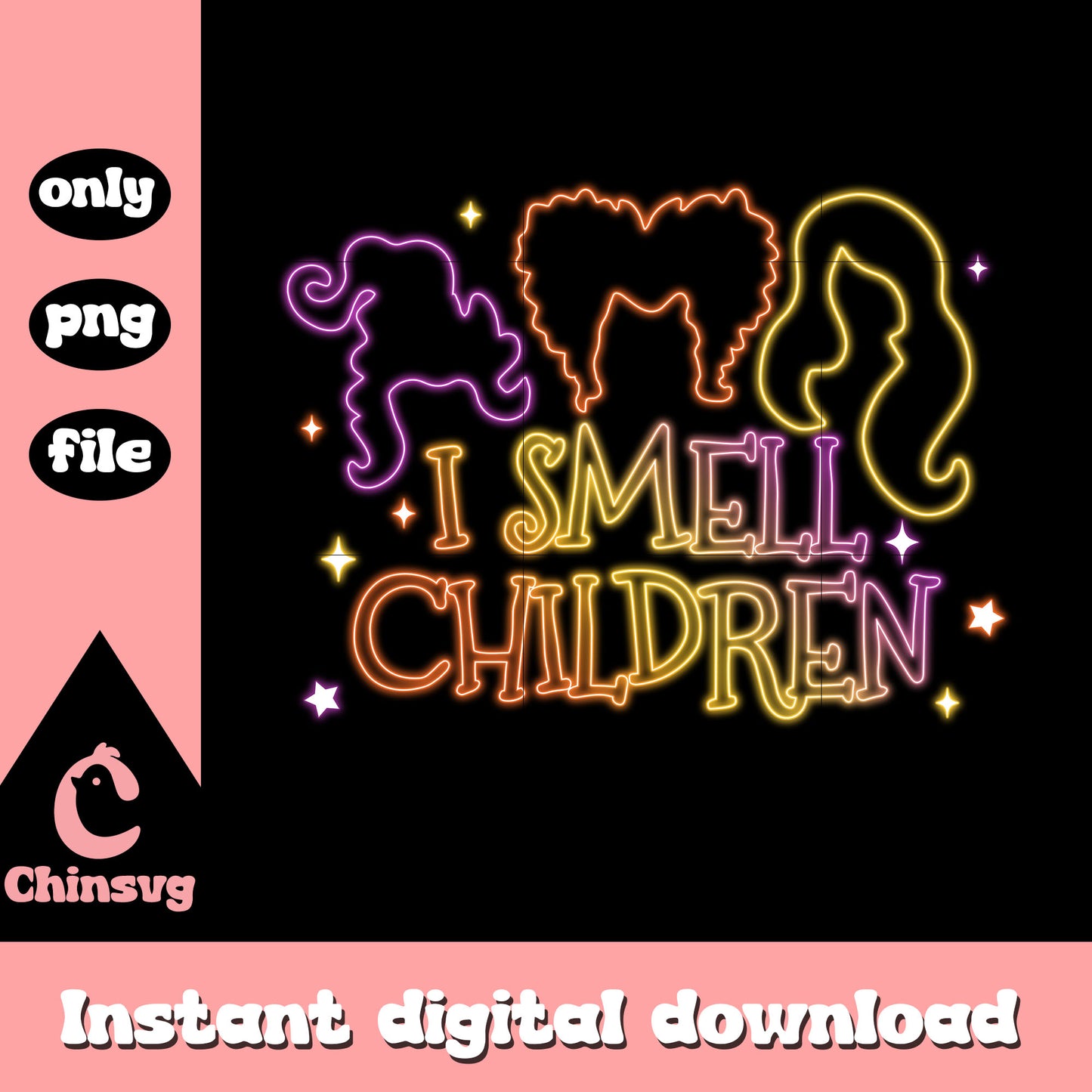 Hocus pocus sanderson sisters halloween neon png, sanderson sisters hair png