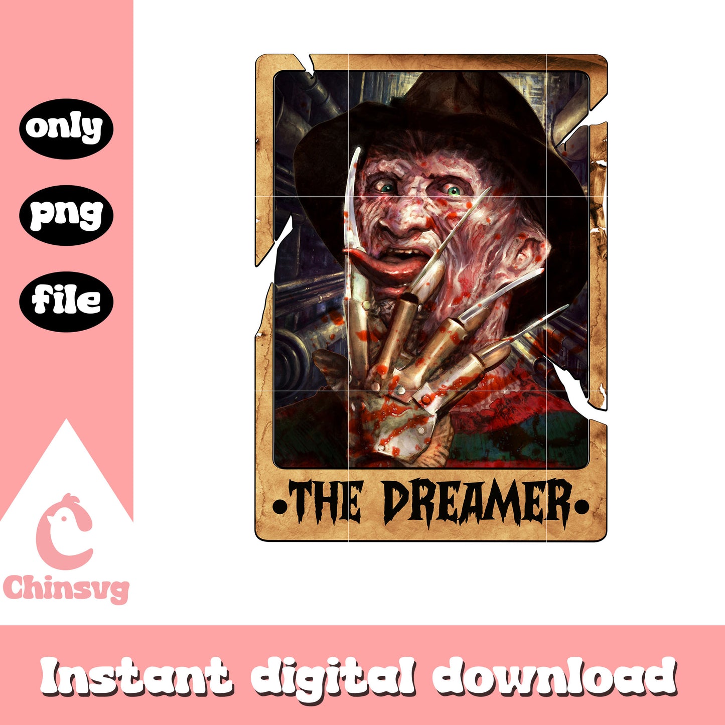 Horror the dreamer tarot card png, amrican horror story png