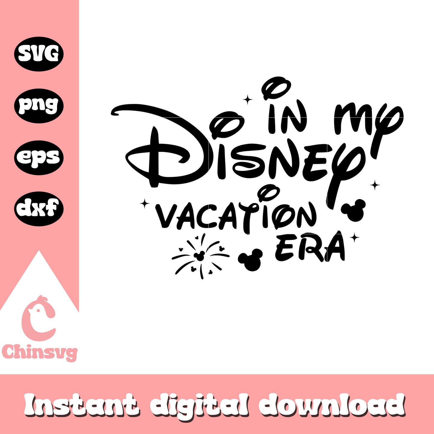 In my disney vacation era font design png, disney vacation png
