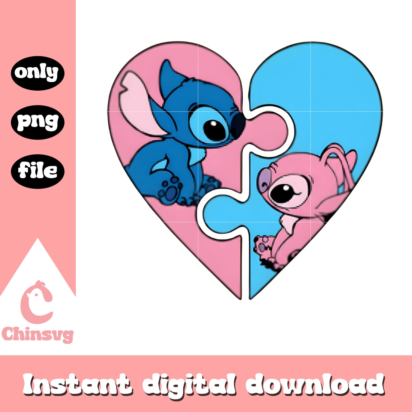 Insert stitch valentine love png, stitch valentine png