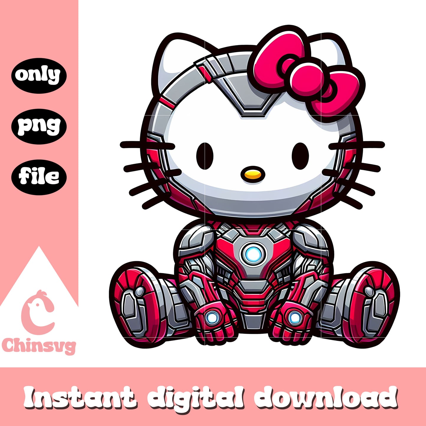 Iron man character hello kitty cosplay png, the avengers png