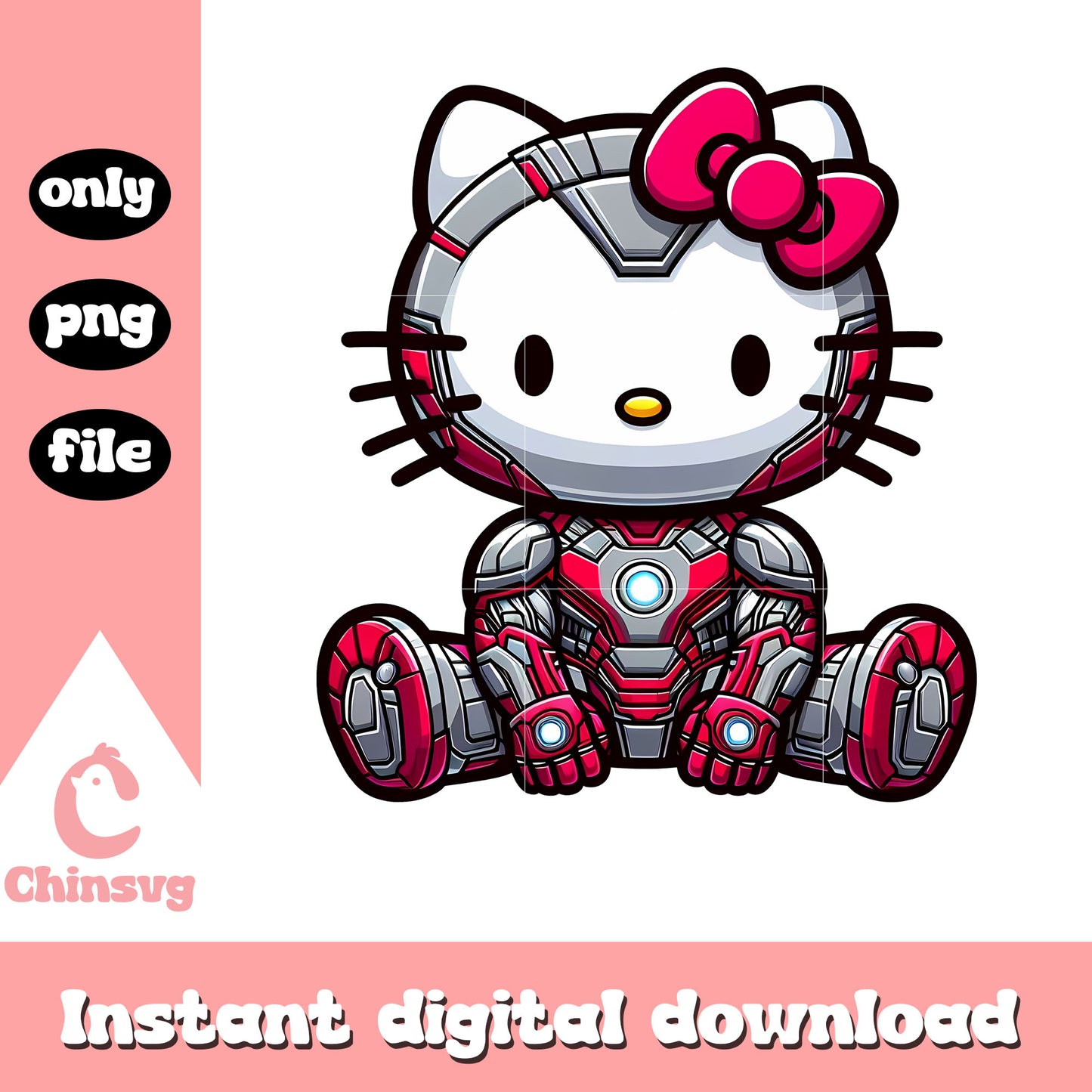 Ironman x hello kitty png, sanrio hello kitty png, advengers png (2)
