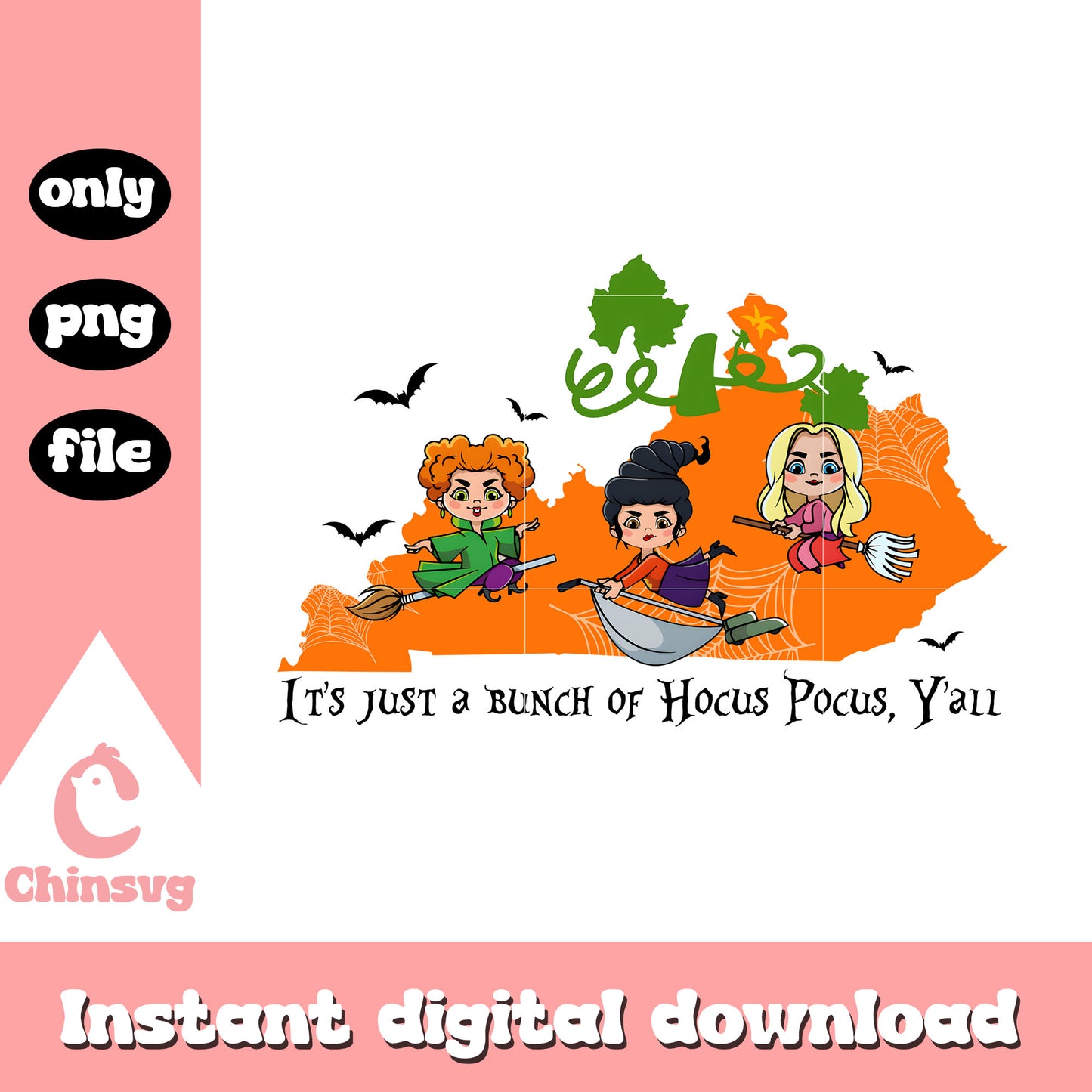 It's just a bunch of hocus pocus y'all png, sanderson sisters png