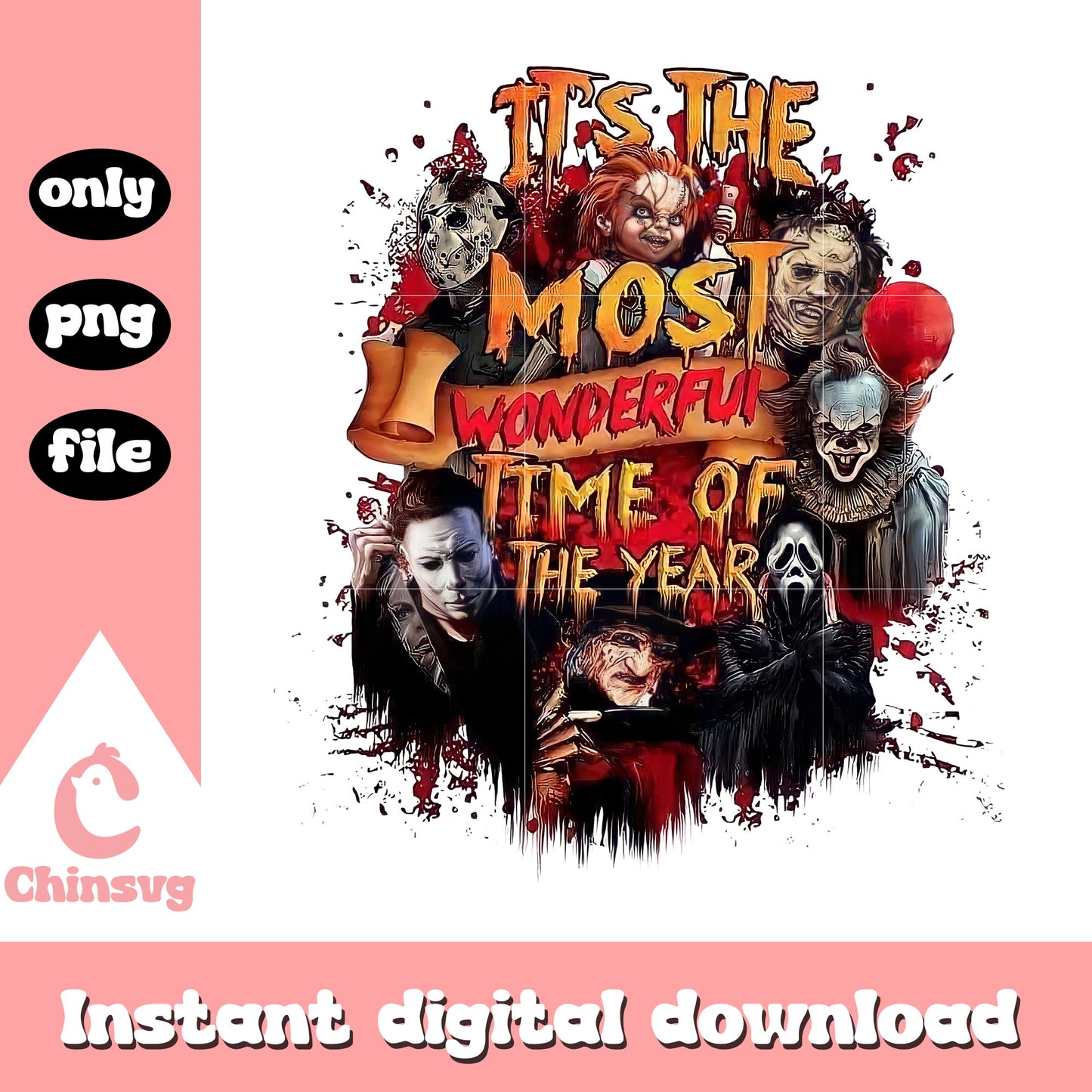 It the most wonderful time of the year horror png, most time horror png
