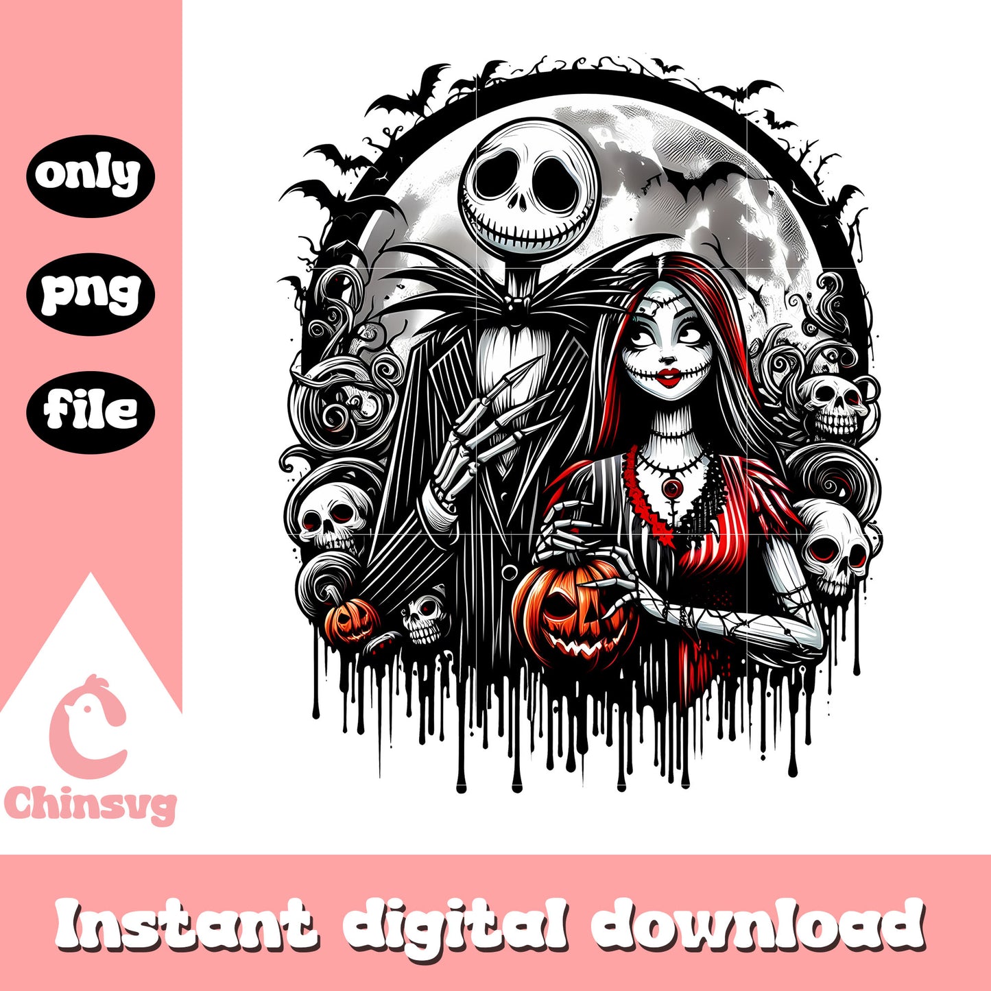 Jack and sally characters png, halloween couple costume ideas png