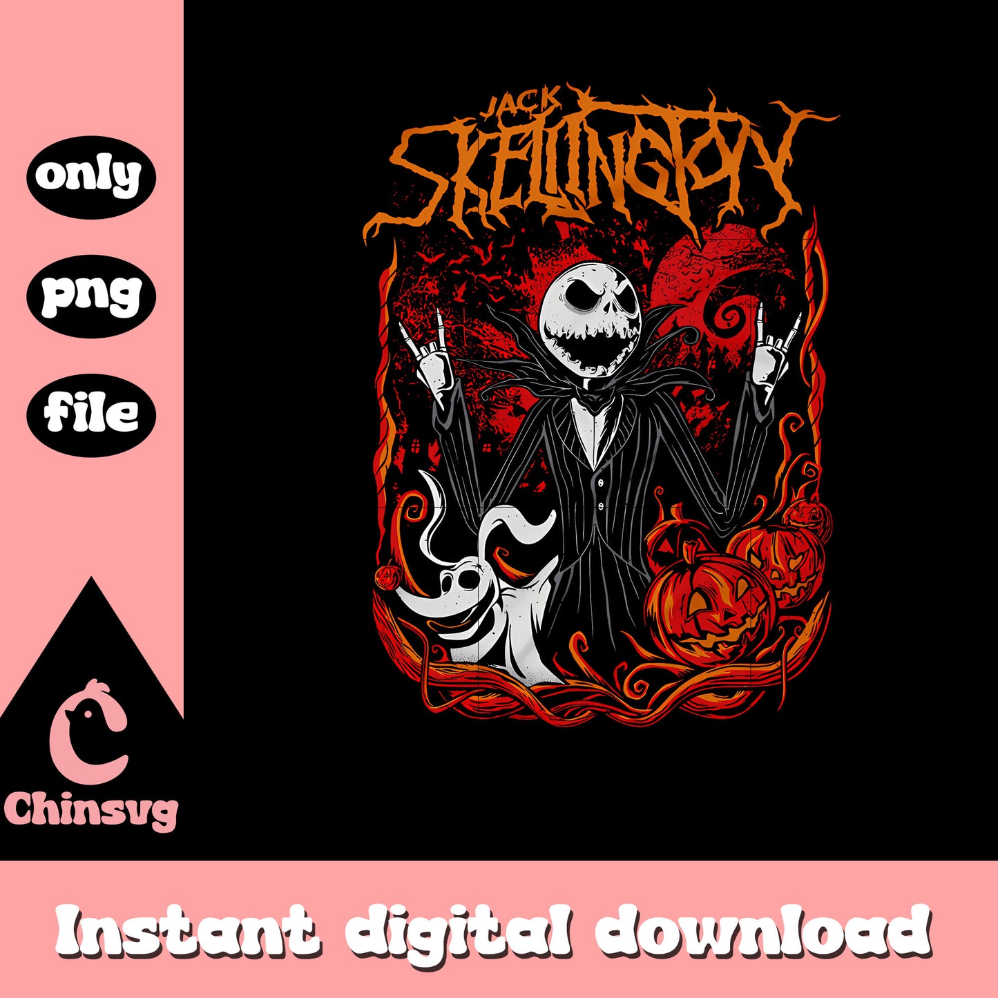 Jack skellington and zero pumpkin gothic png, jack skellington zero png