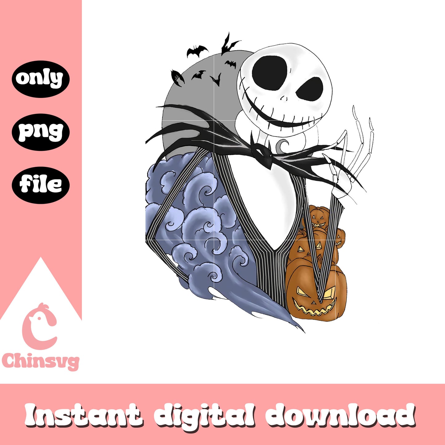 Jack skellington gothic art png, jack skellington cartoon png