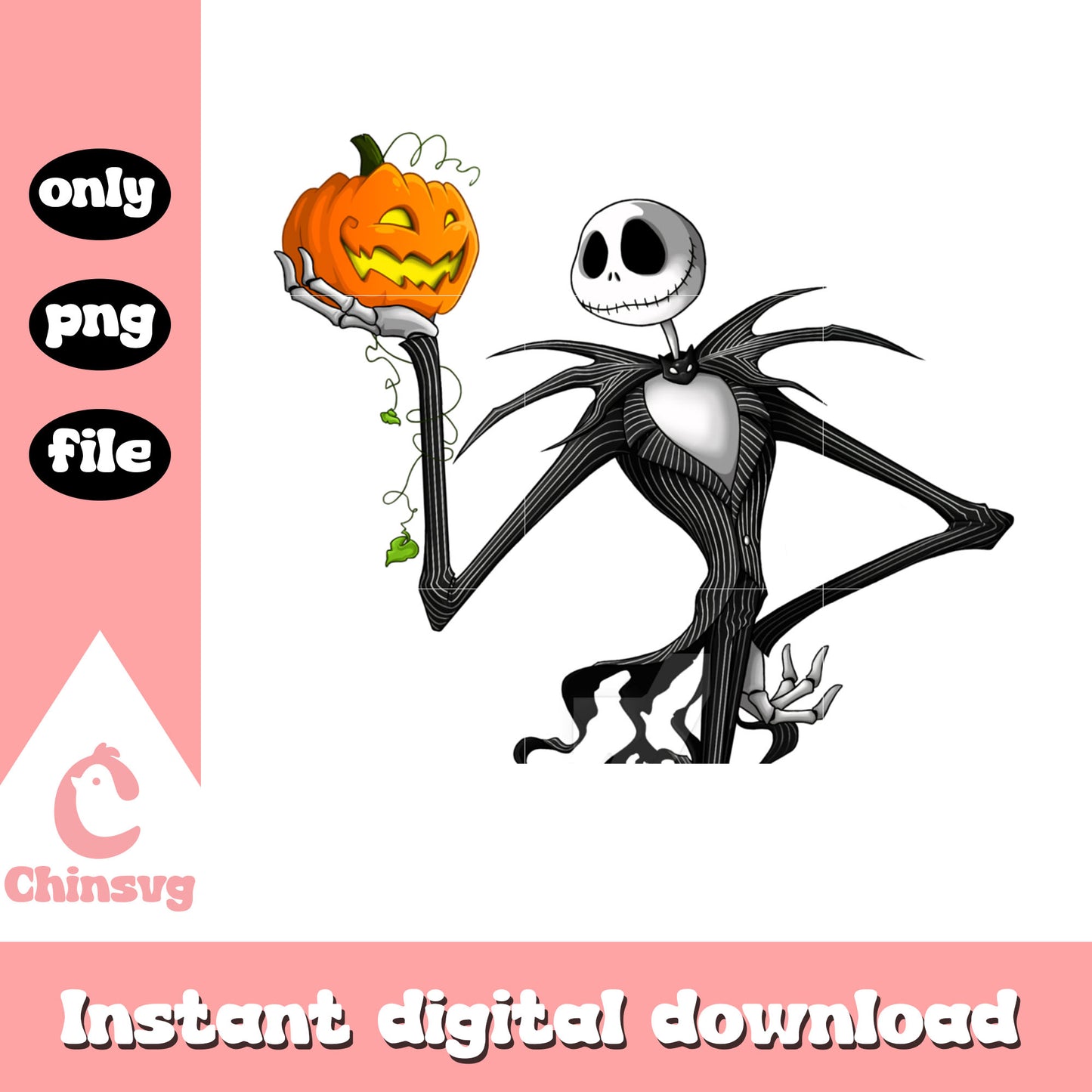 Jack skellington hand pumpkin design png, jack skellington clipart png