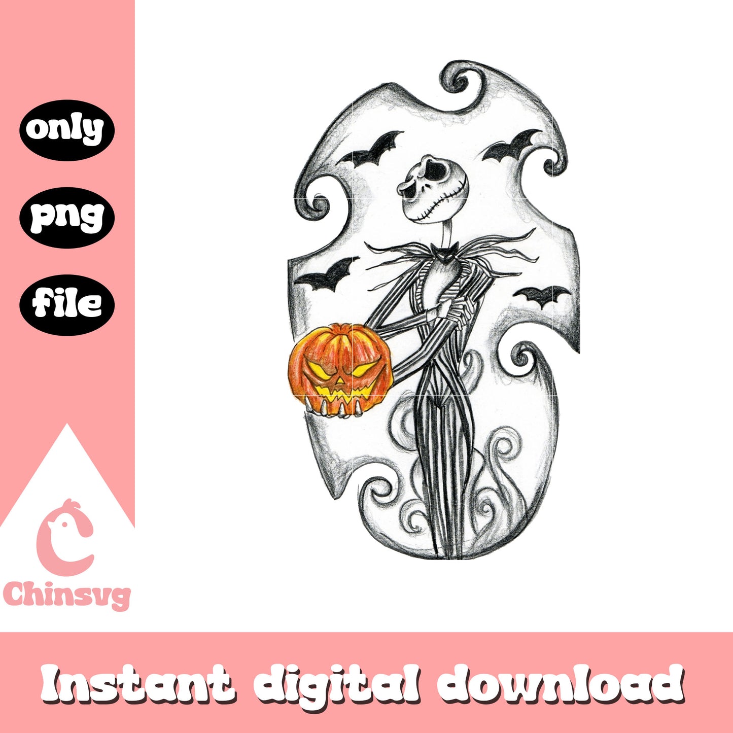 Jack skellington hand pumpkin png, jack skellington pumpkin king png