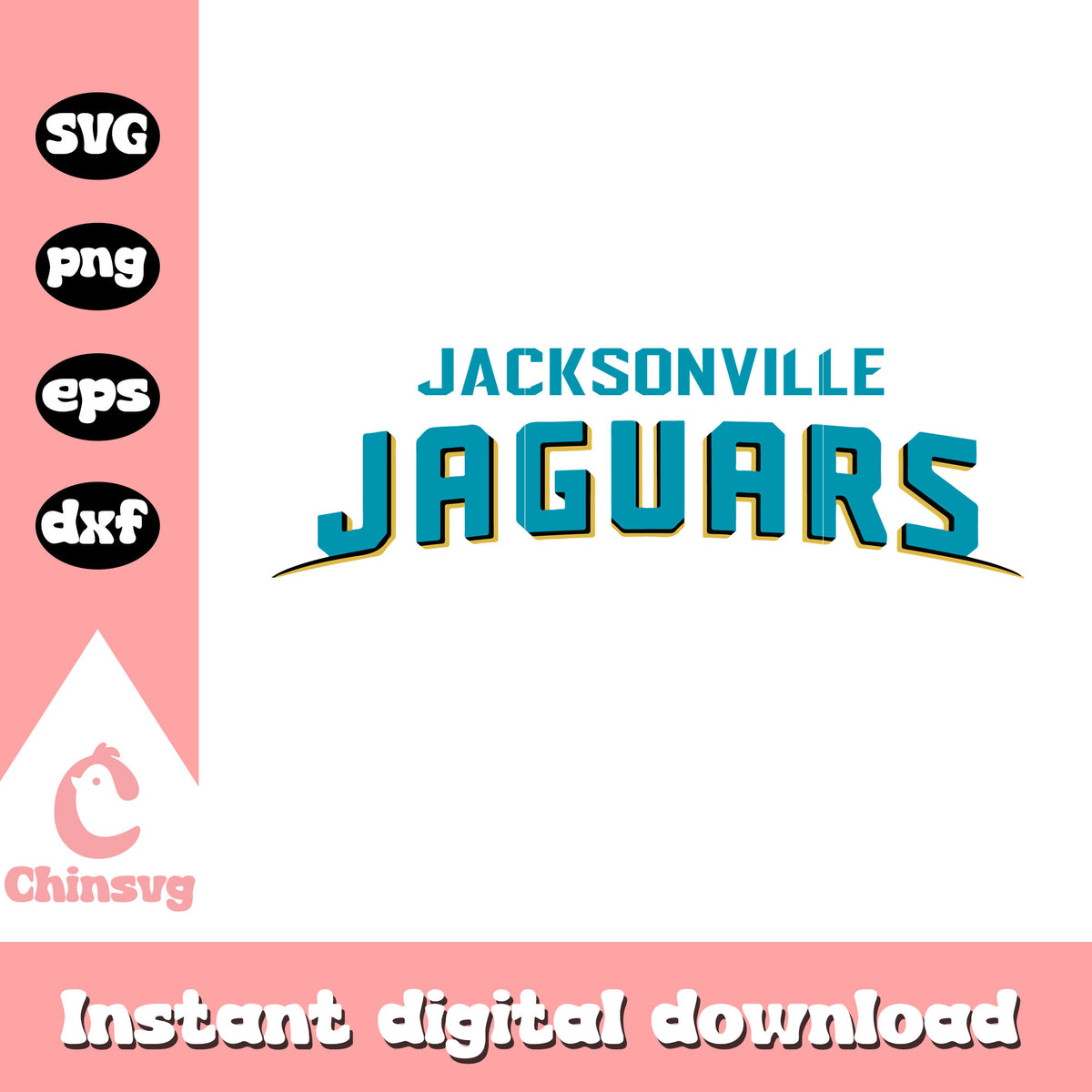Jacksonville jaguars name font design svg, new jaguars logo svg