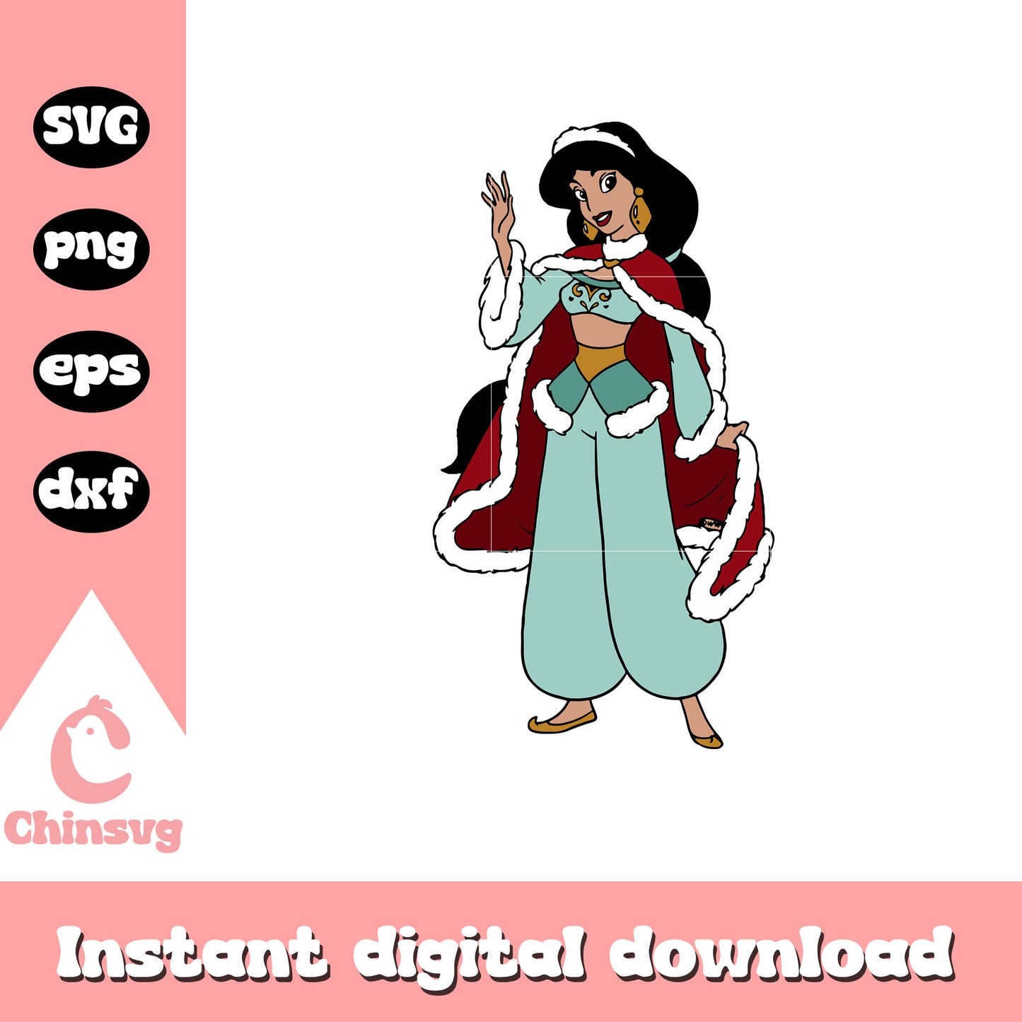 Jasmine princess svg, disney princess svg, disney princess characters svg