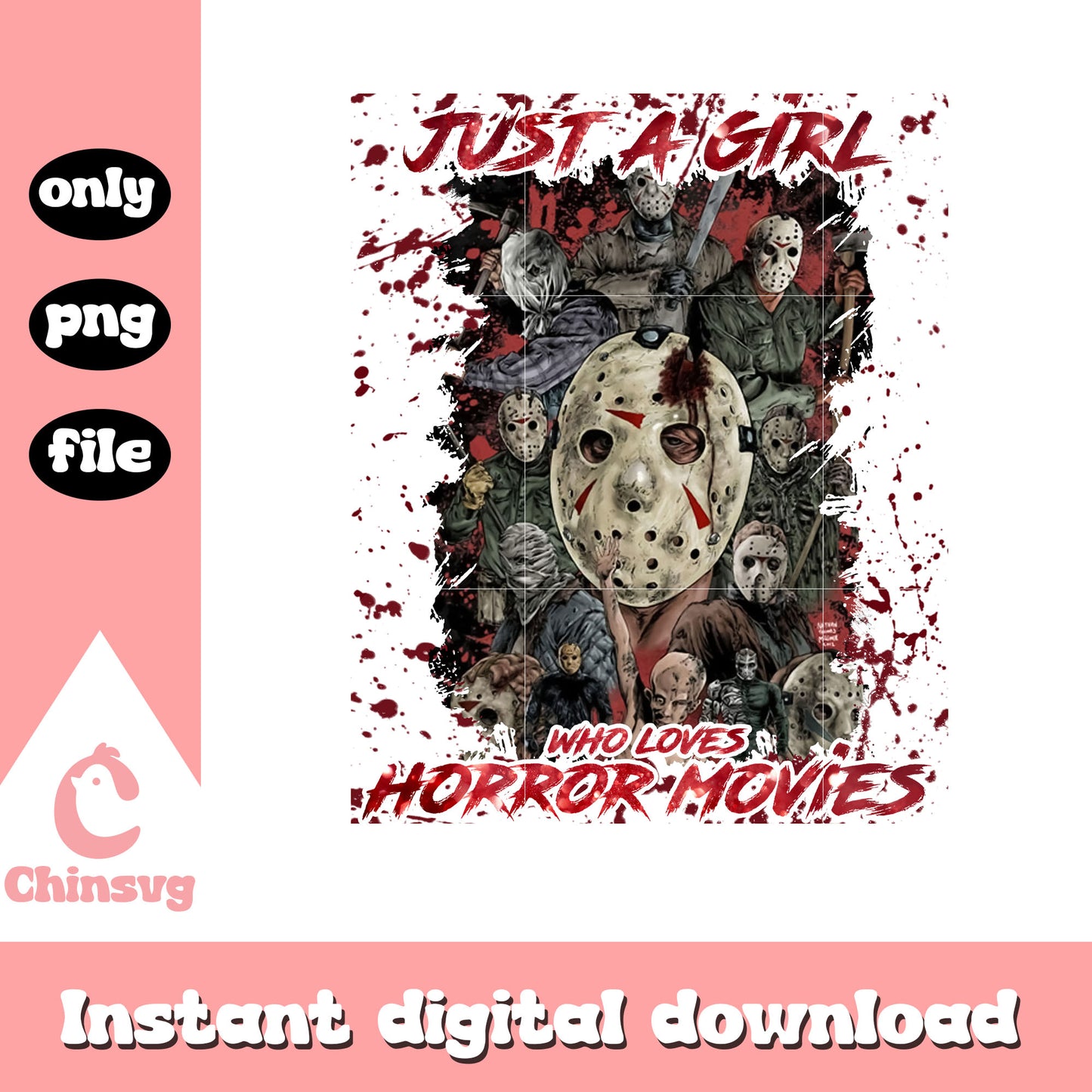 Jason Voorhees a girl who loves horror movies png, rocky horror png