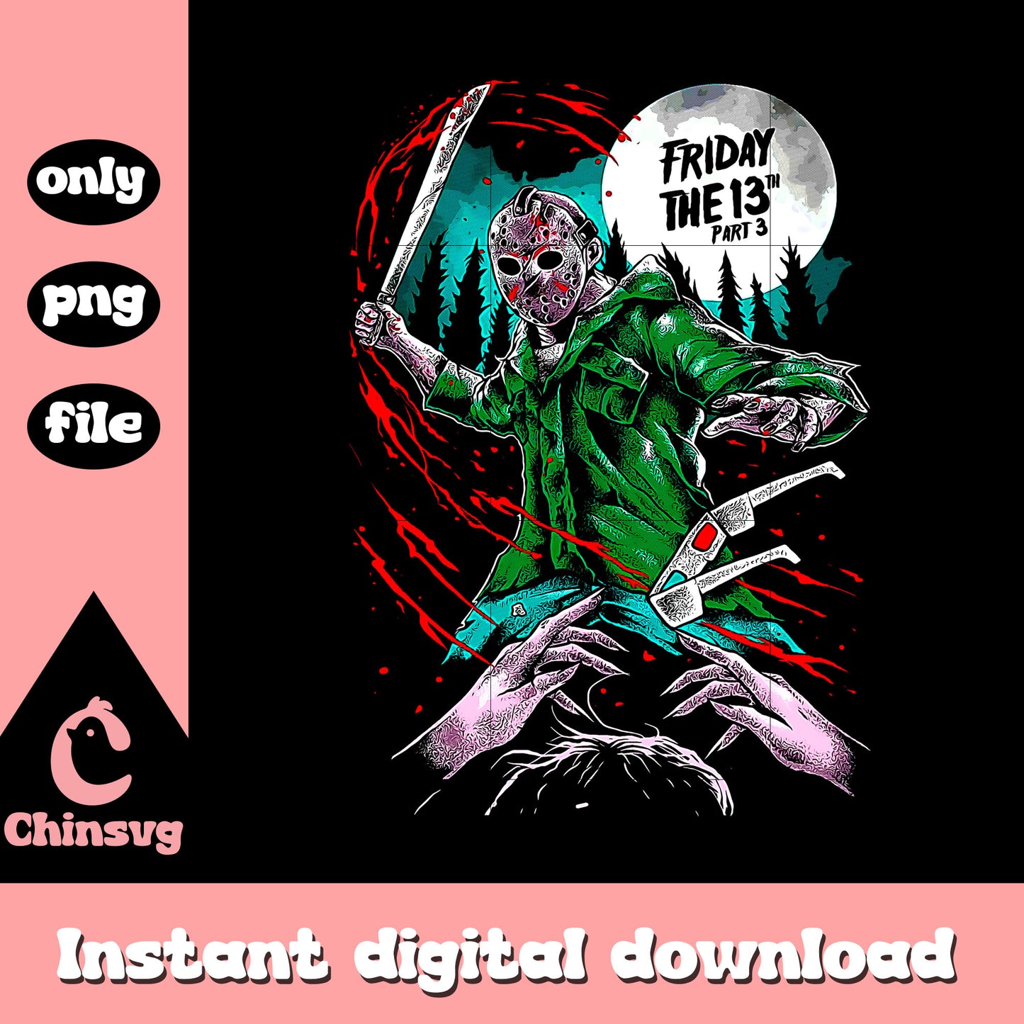 Jason Voorhees character png, Friday the 13th png, horror movies png